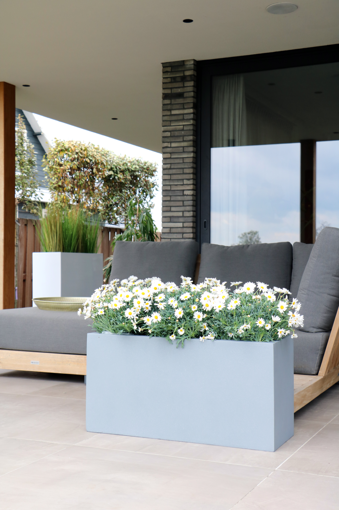 Plantenbak Indiana grey L80 x B30 x H40cm