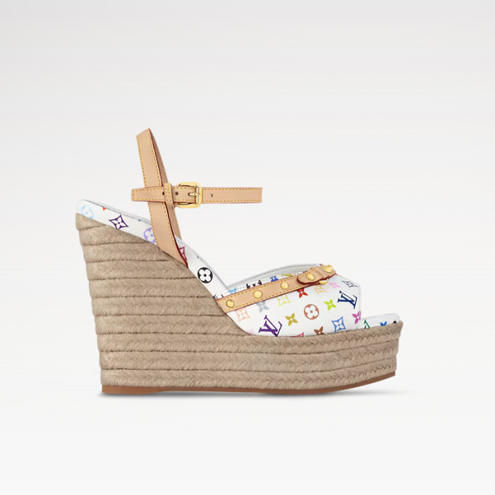 Louis Vuitton LV x TM HELIOS Wedge Sandals (Replica) - Sneaker Replica Workshop