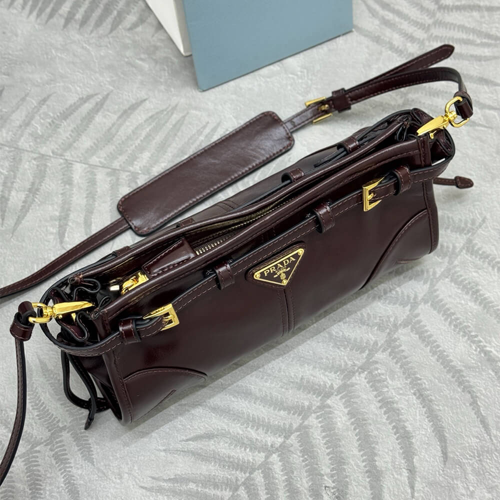 Prada Bonnie small leather shoulder bag(HIGH-END GRADE) - Top Club