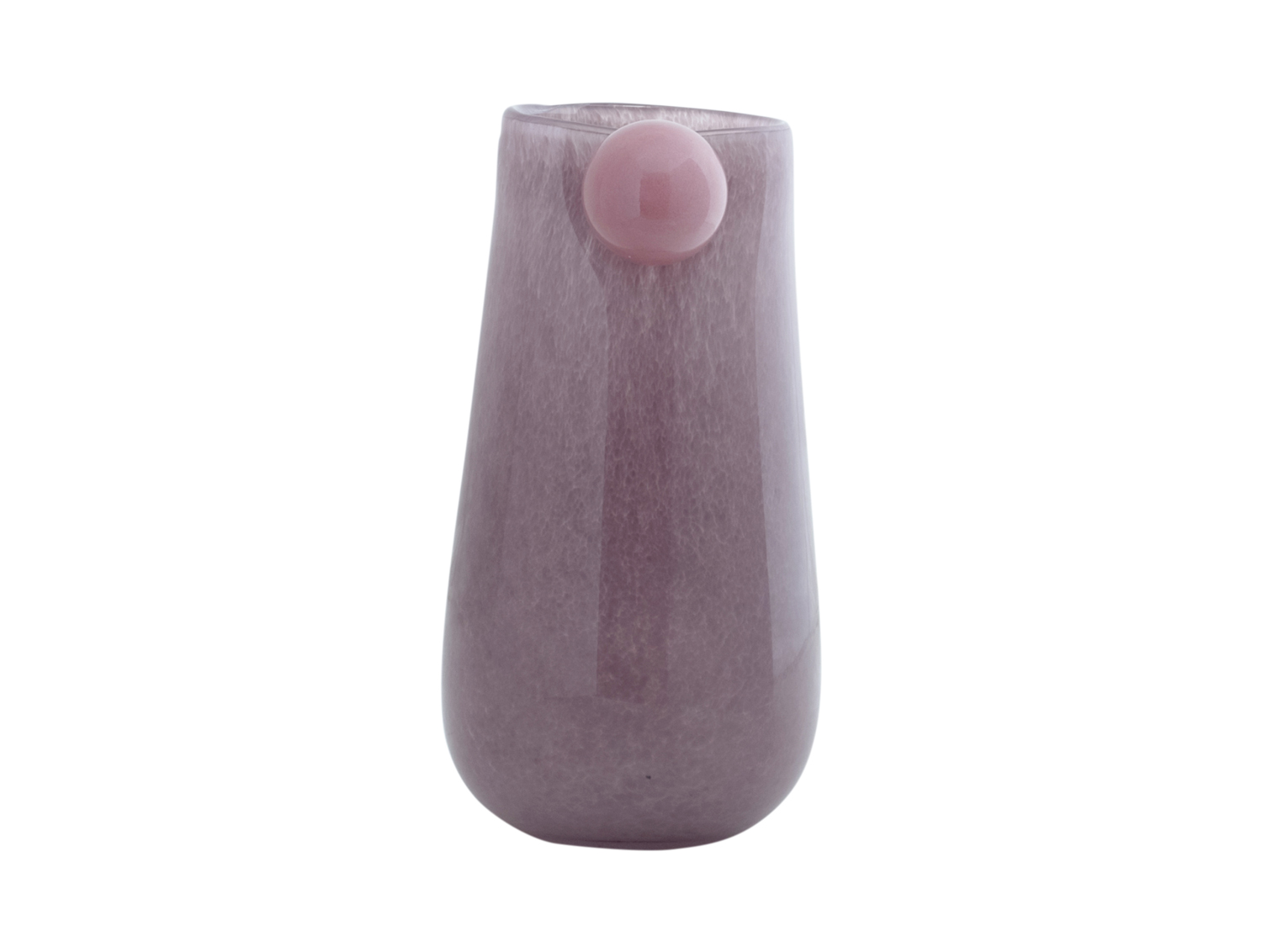 Vase Bolita glass medium soft purple w. soft pink