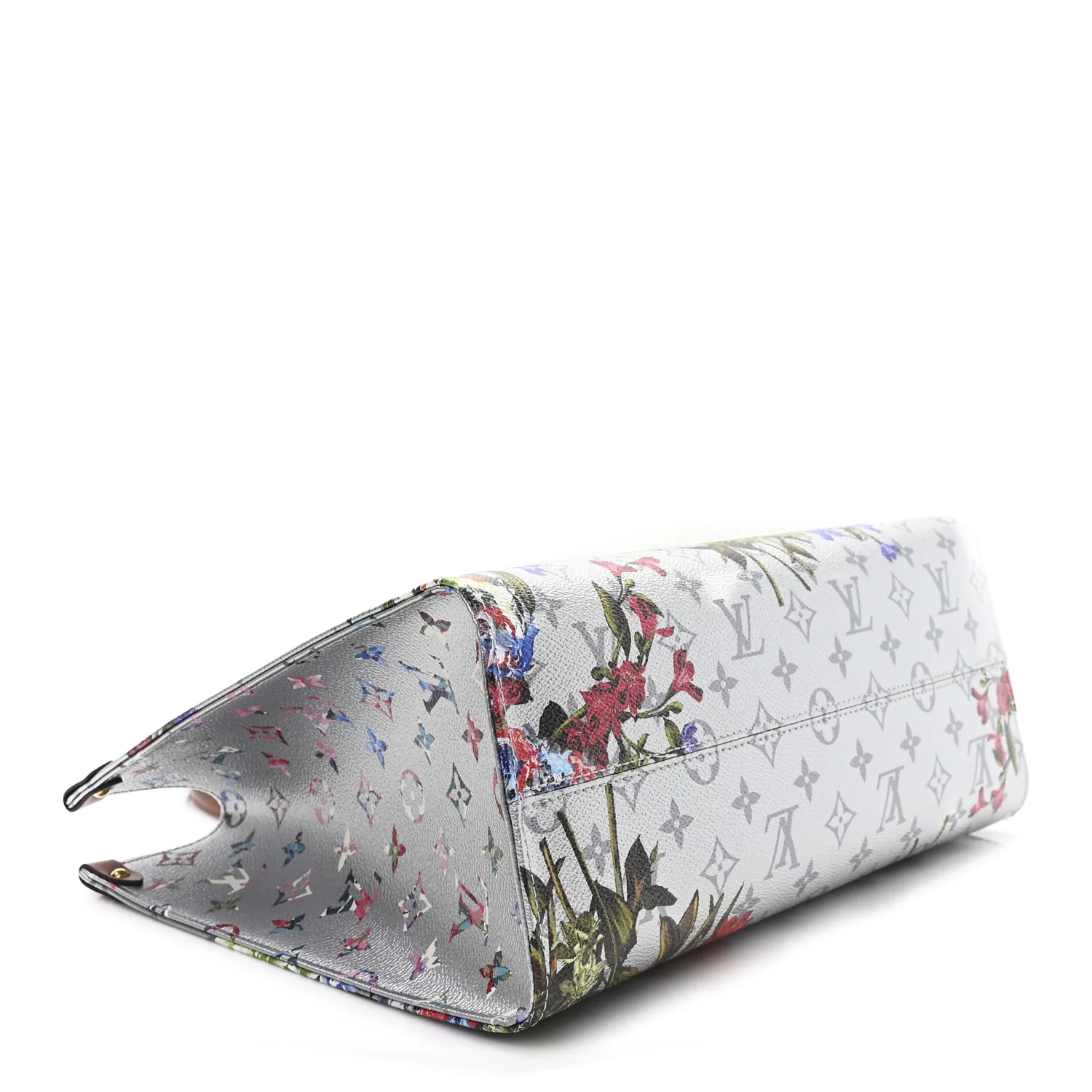 Metallic Monogram LV Garden OnTheGo MM Silver - Top Club