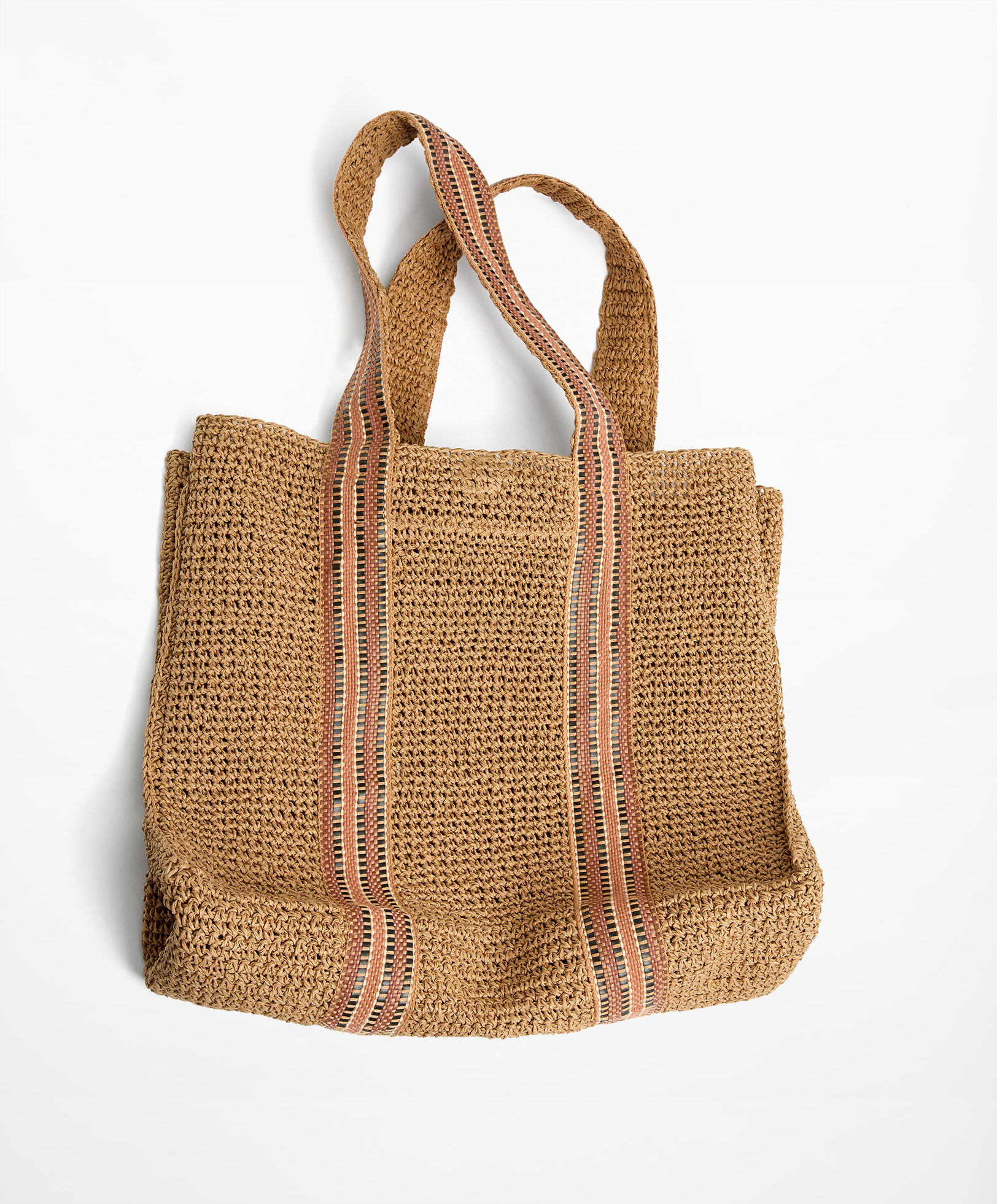 OYSHO Multi-coloured strap shopper bag