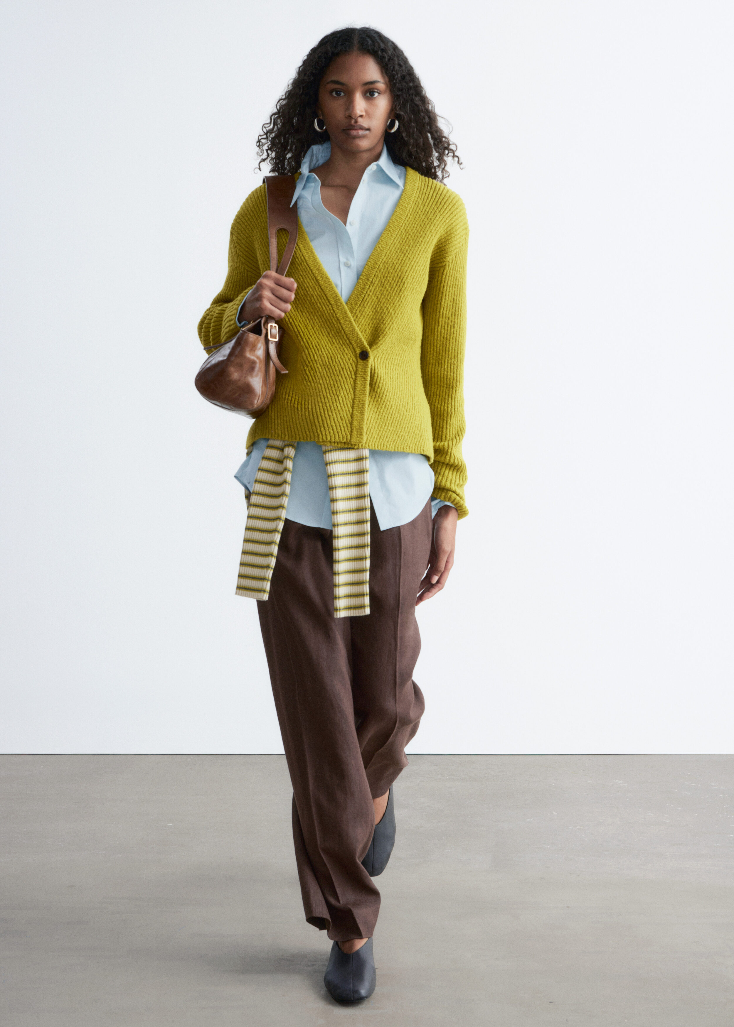 & Other Stories RIBBED CARDIGAN