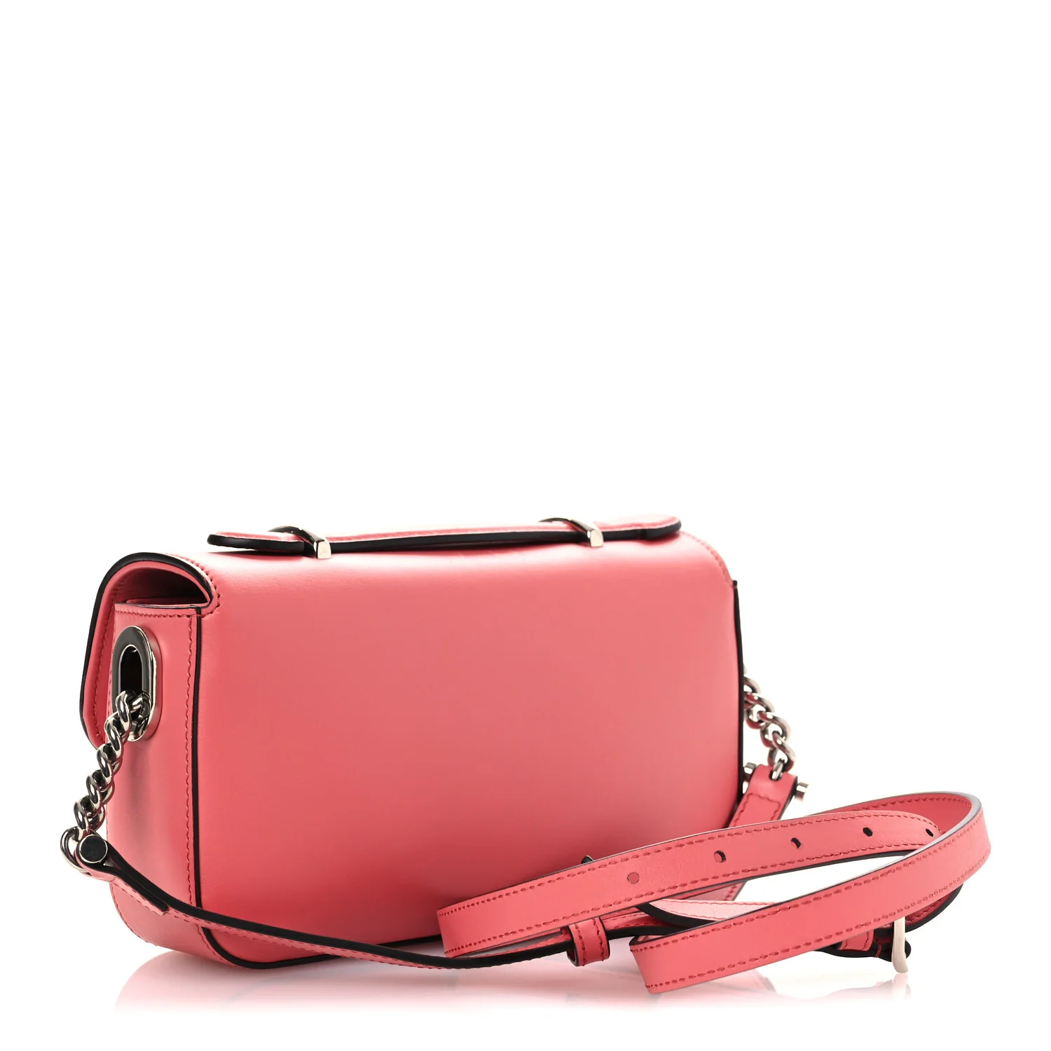 Senna Calfskin Petite GG Top Handle Shoulder Bag Pink - Top Club
