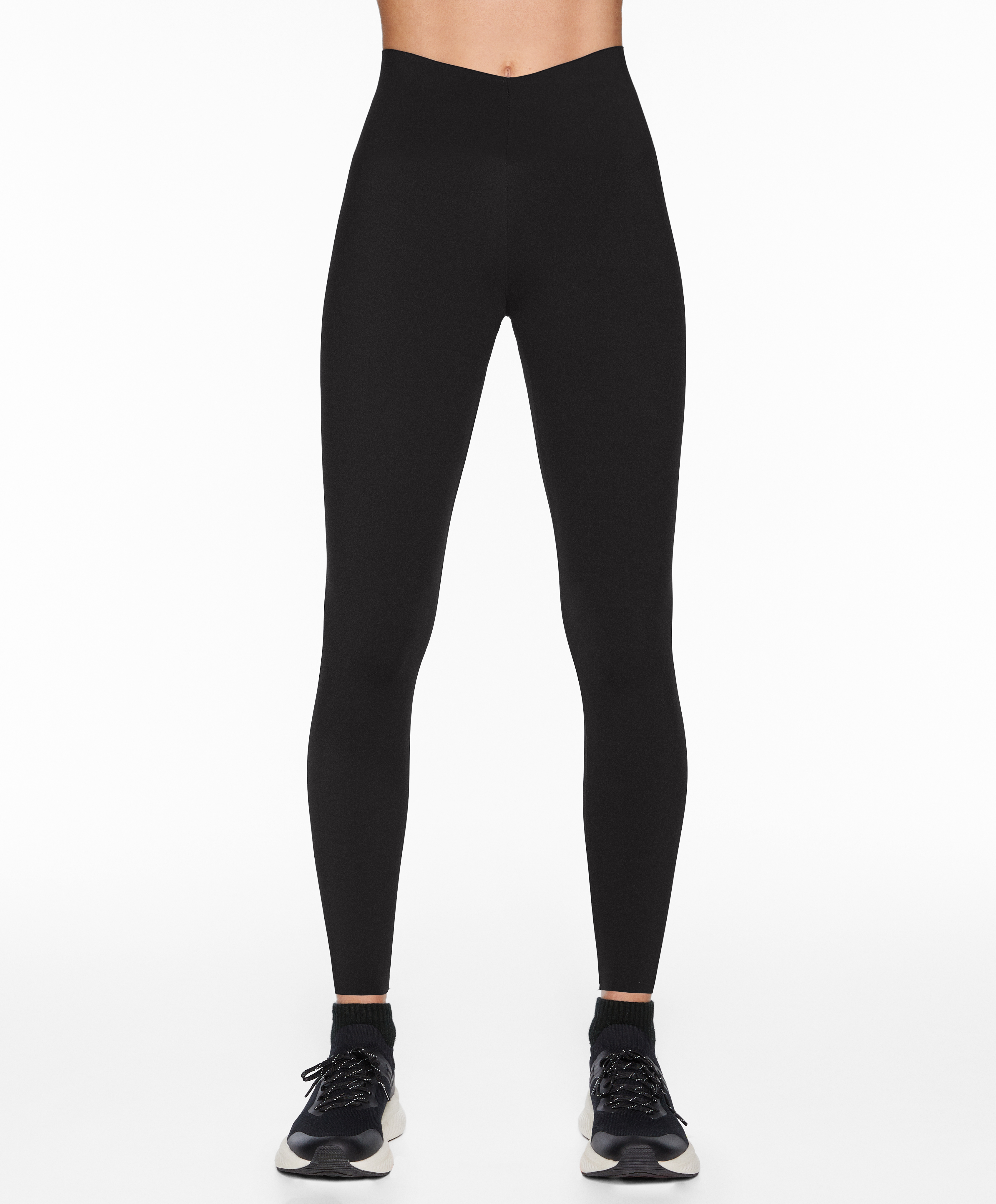 OYSHO V-cut light-touch 65cm ankle-length leggings