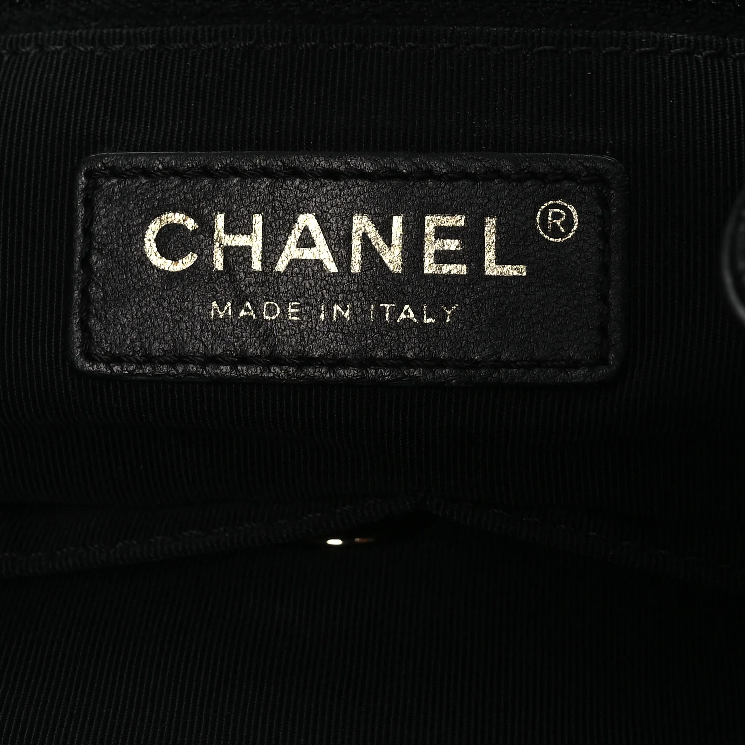 Lambskin Quilted Drawstring Bag Black - Top Club