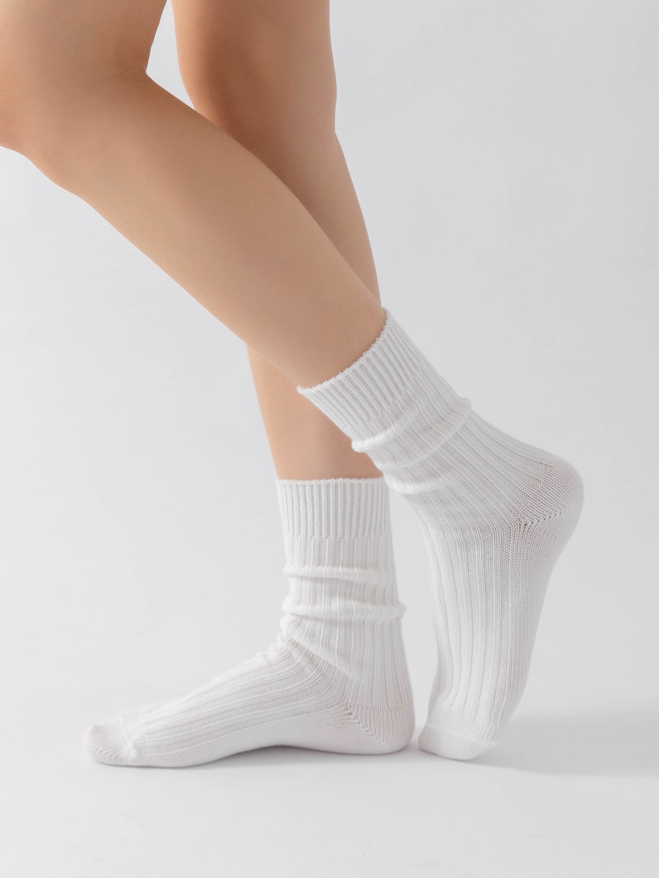 Solid Crew Socks