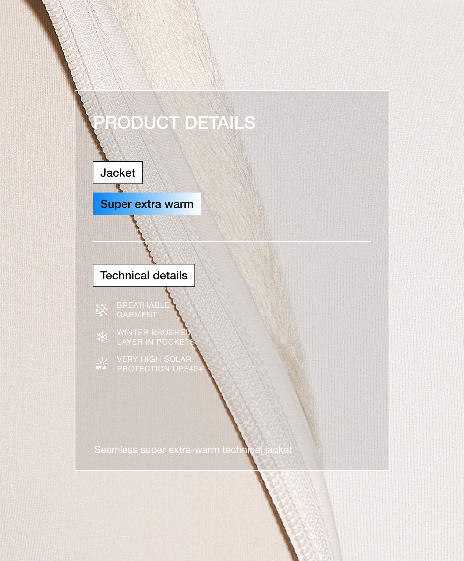 OYSHO Super-extra-warm seamless technical jacket