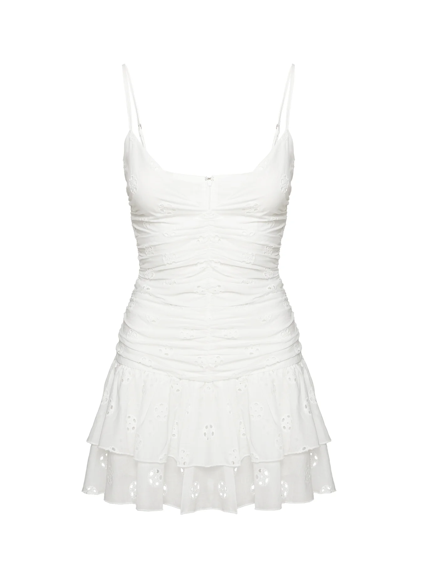 Rothea Mini Dress White Brodierie
