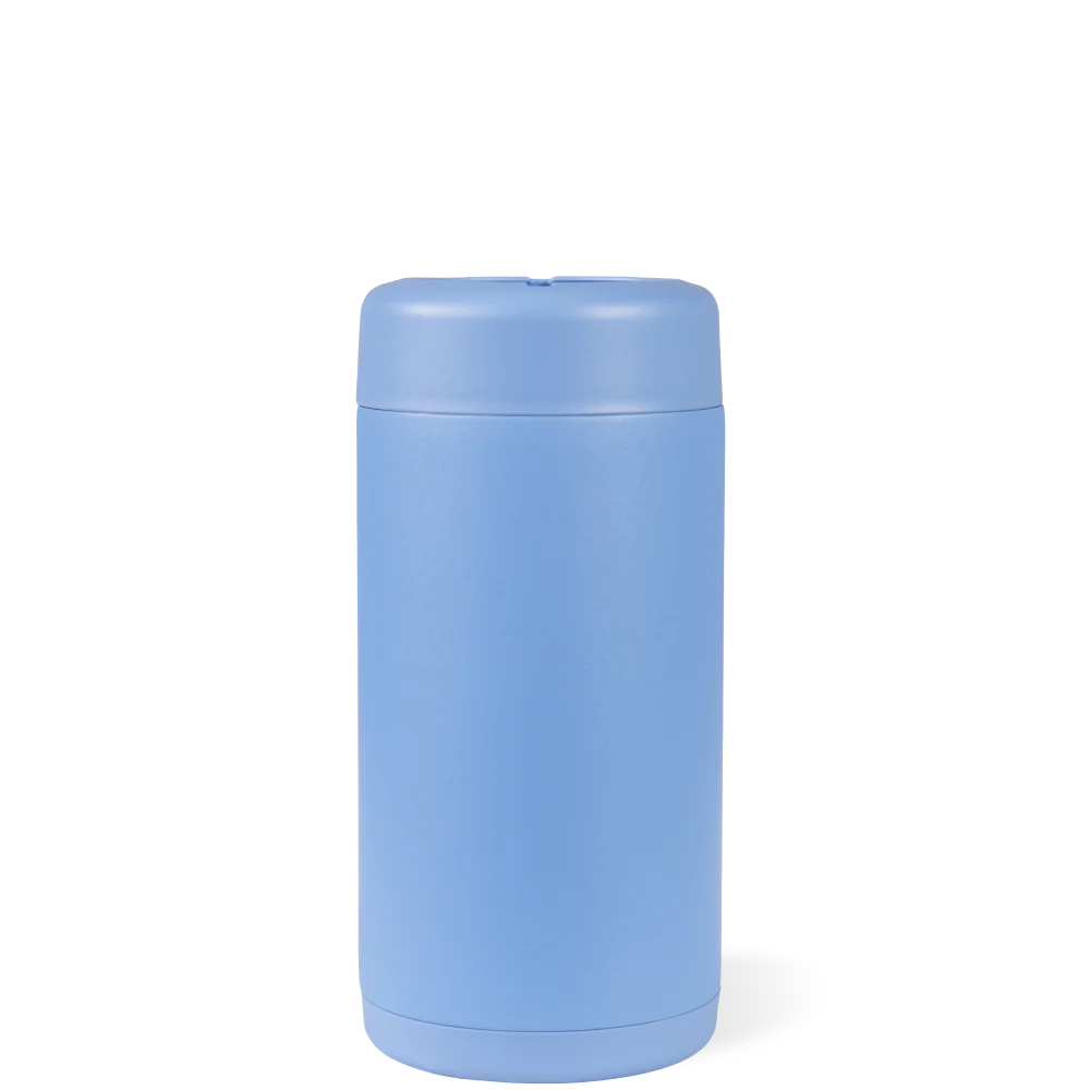 Can Cooler (Slim) FreeSip® Stainless Steel Water Bottle - Light Blue