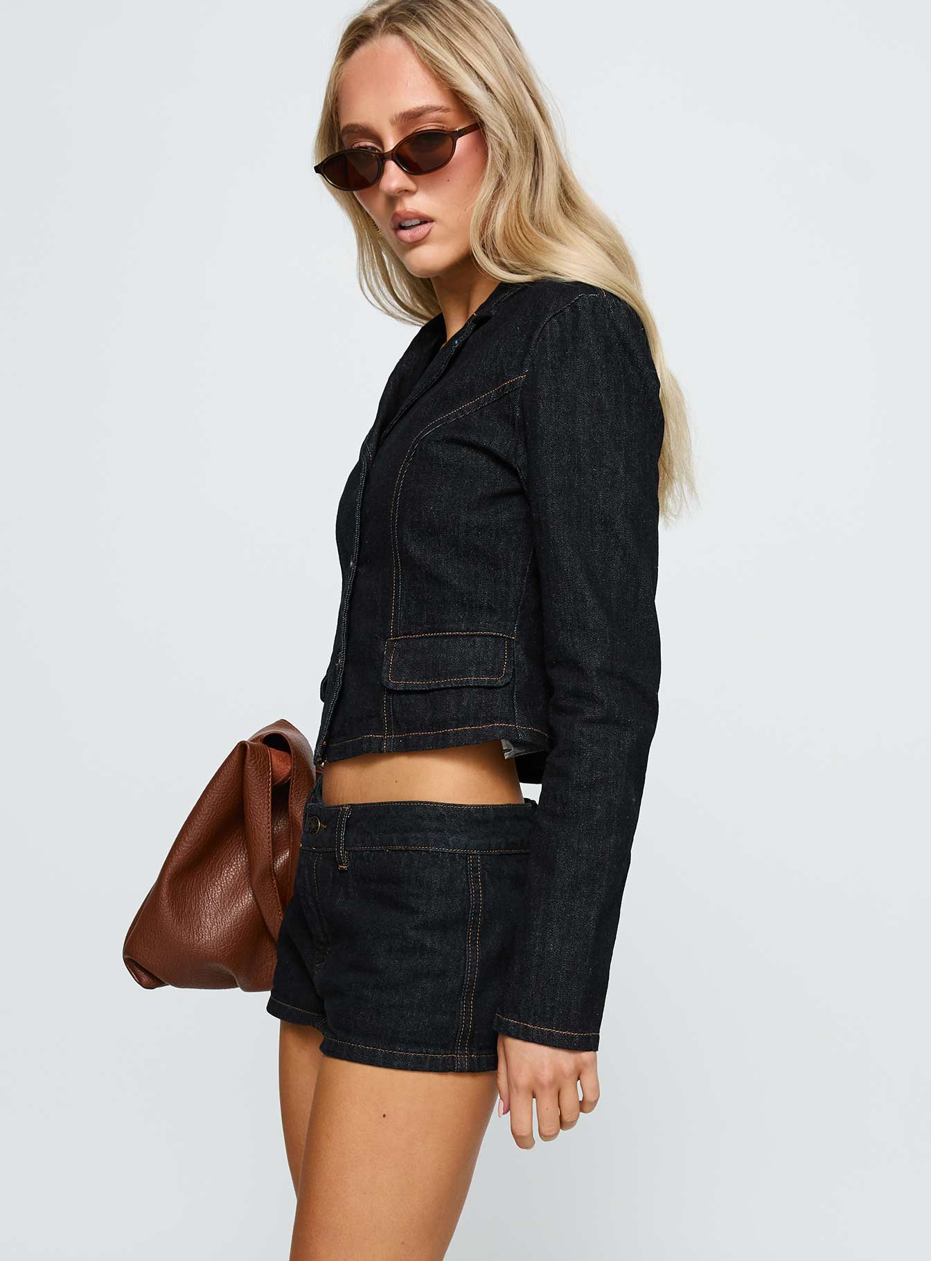 Rhode Denim Mini Skort Indigo