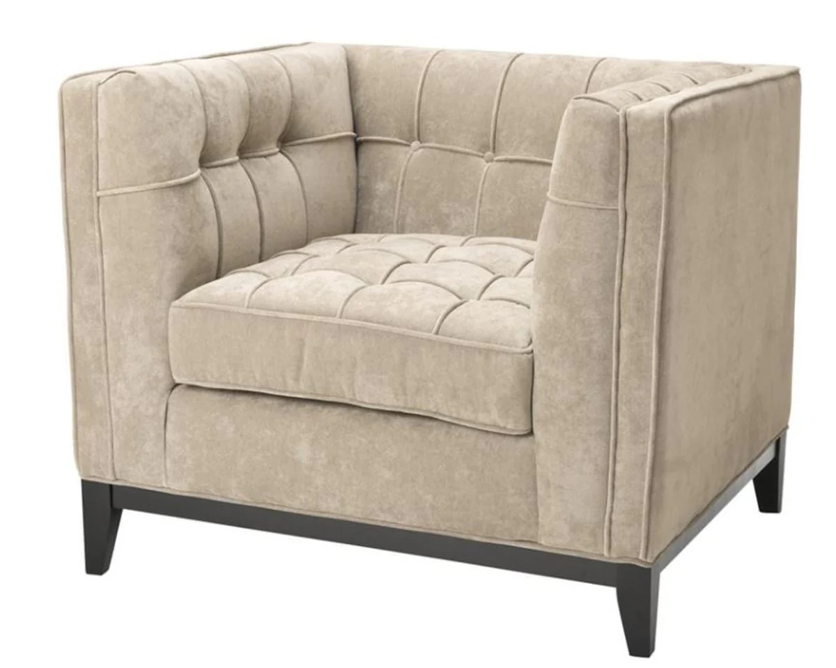 Luxury armchair Greige 94 x 82 x H. 77 cm - Hotel Collection