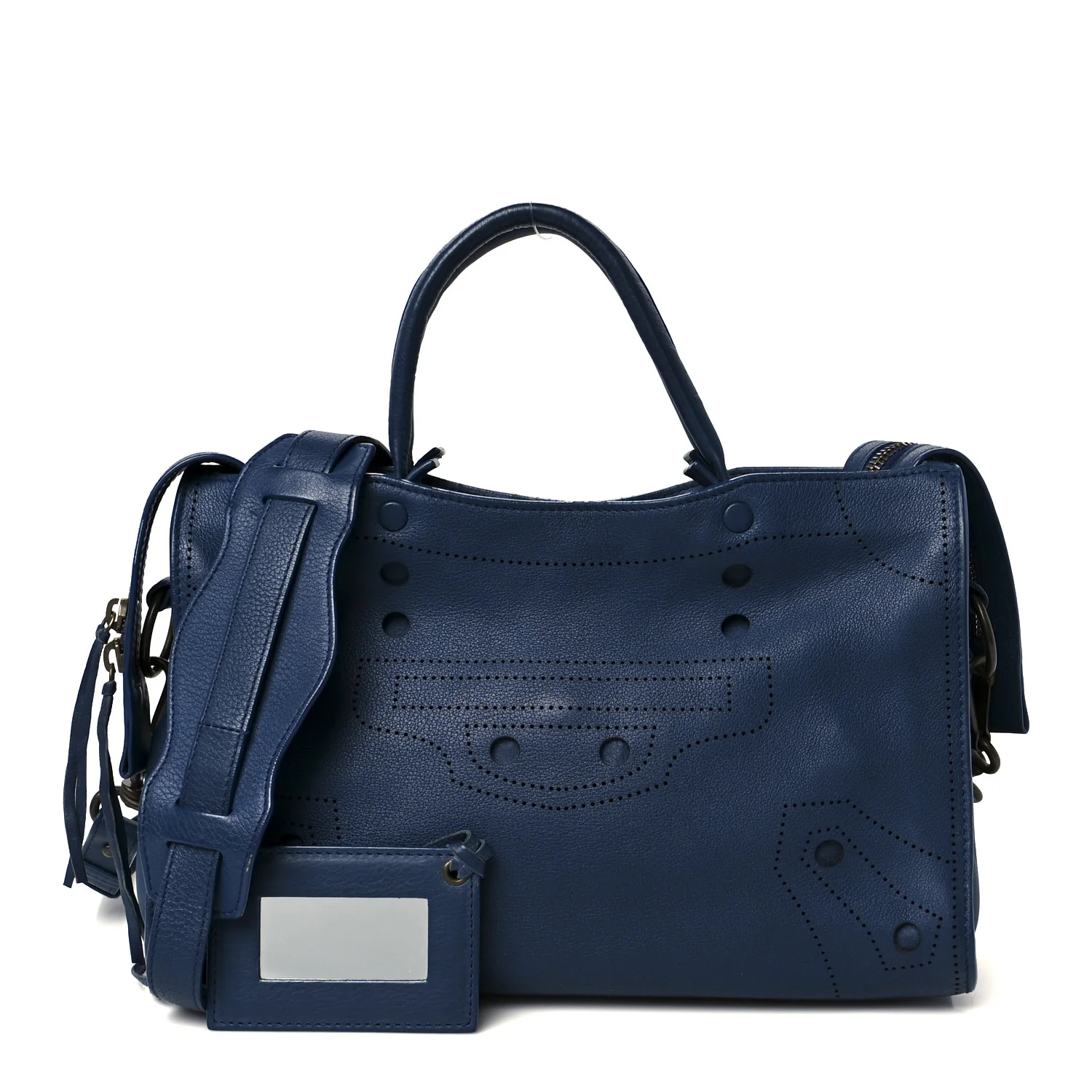 Veau Soyeux Perforated Blackout Hardware S City Bleu Marine - Top Club