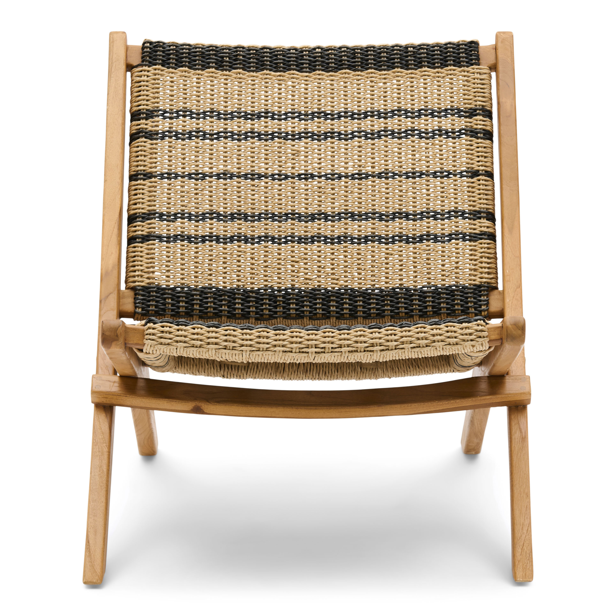 Fauteuil opvouwbaar Stephan natural teak/black