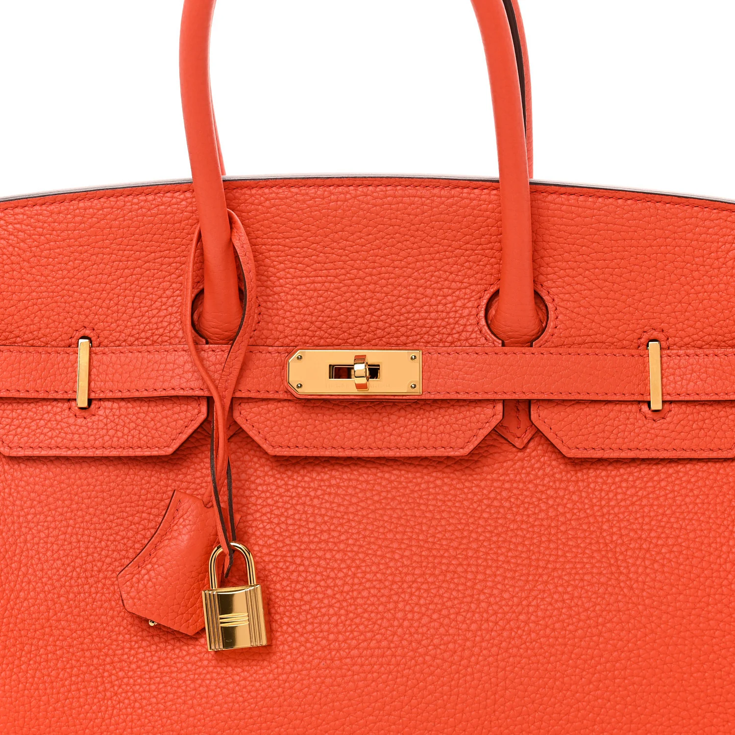 Togo BIRKIN 35 Orange Poppy - Top Club