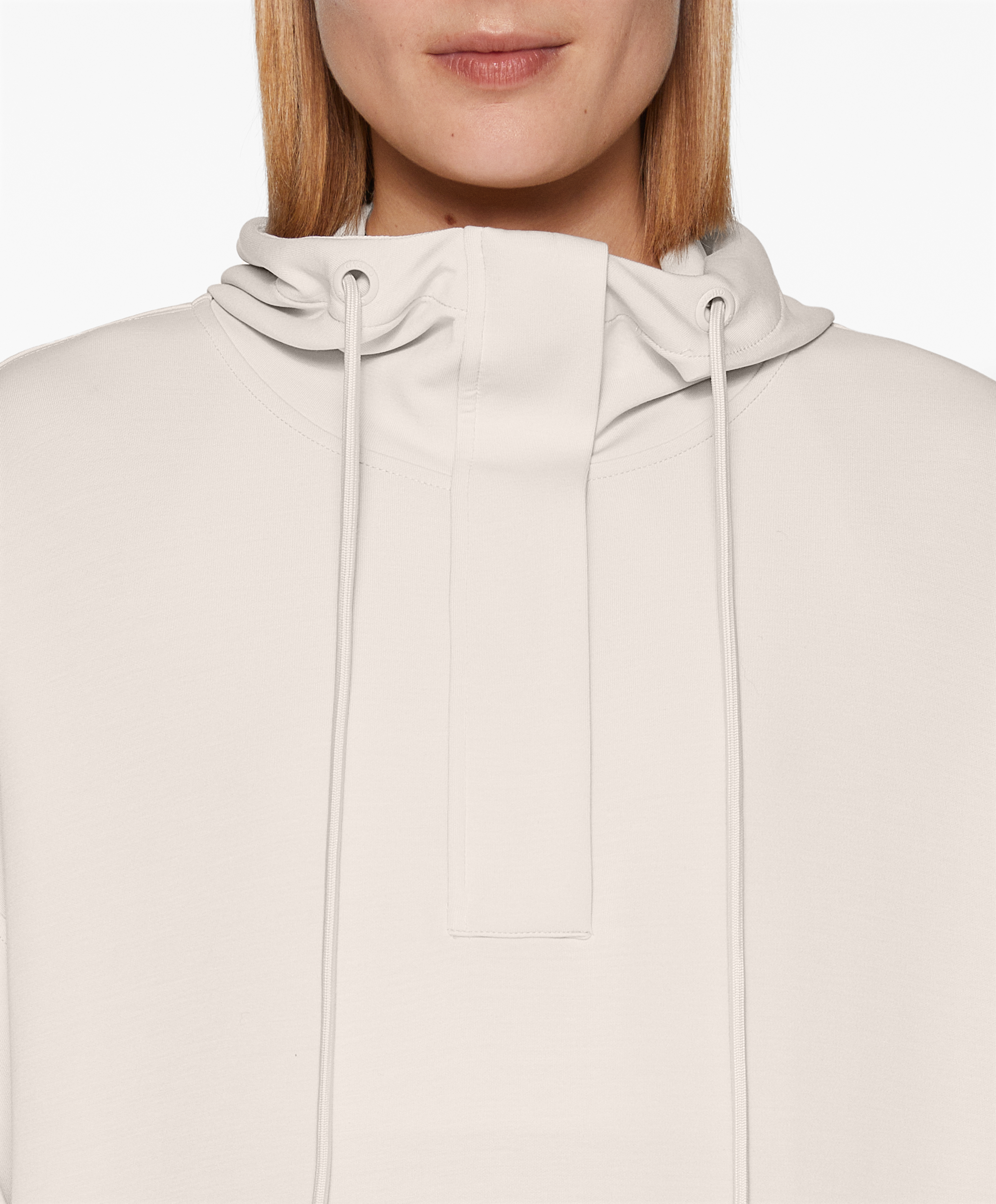 OYSHO Oversize sweatshirt with soft-touch modal and zip