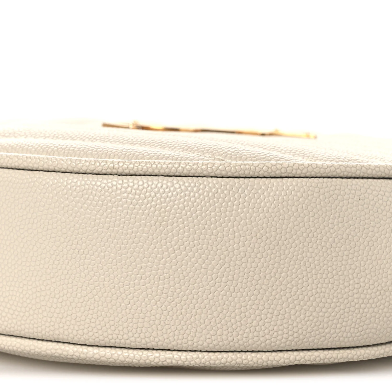 Grain De Poudre Matelasse Chevron Quilted Round Vinyle Camera Bag Crema Soft - Top Club