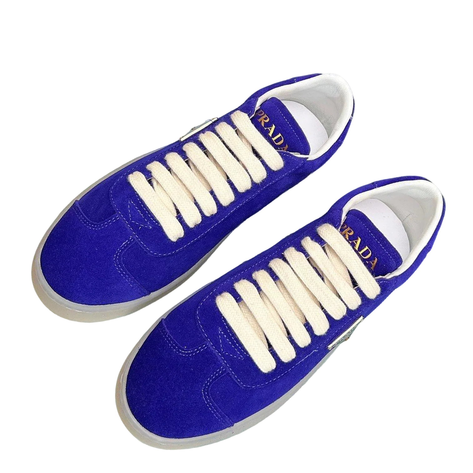 Prada Unisex Sneakers Triangle Logo Luxury Fashion Sneakers - Sneaker Replica Workshop