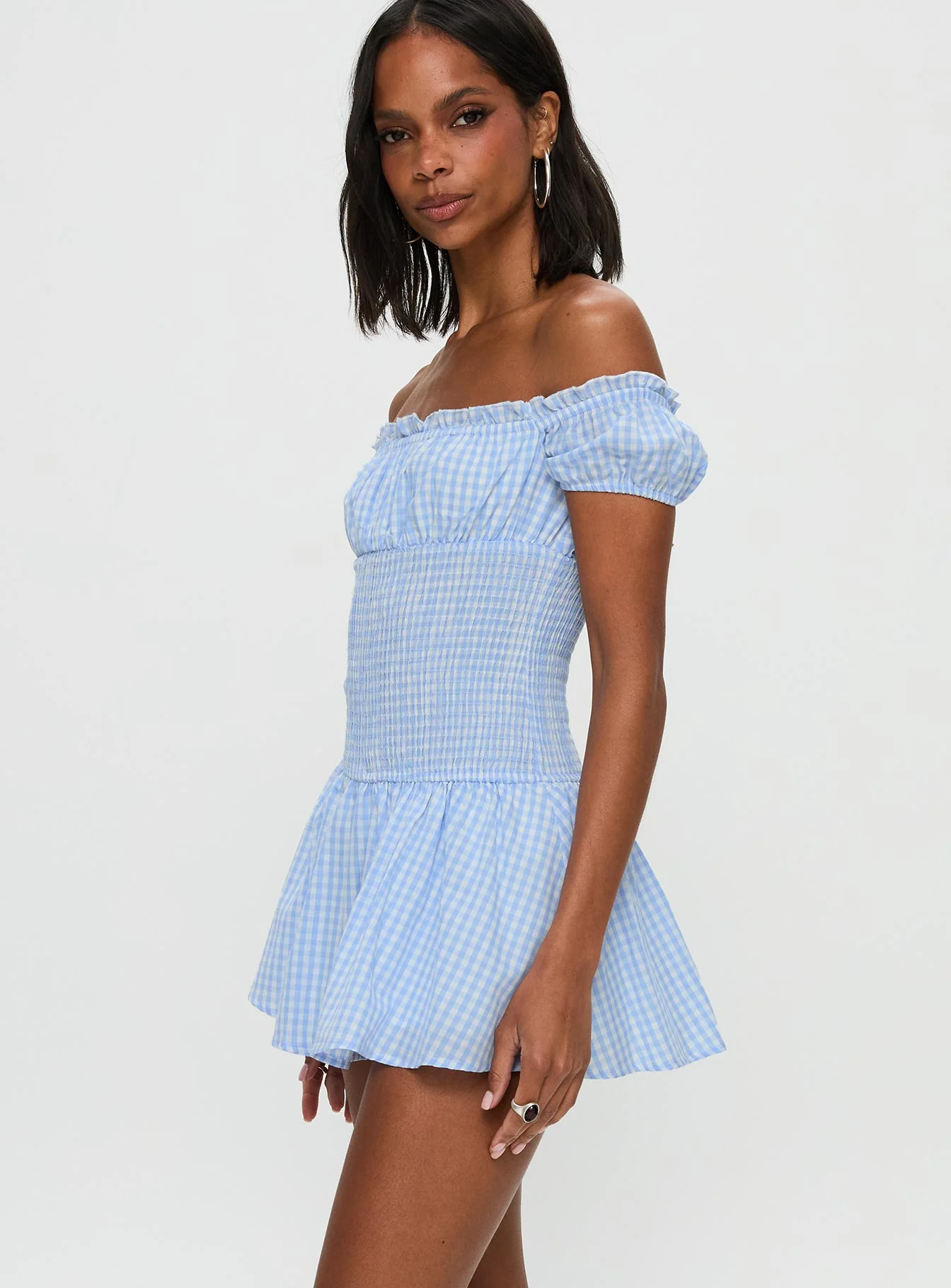 Count My Blessings Playsuit Blue Check