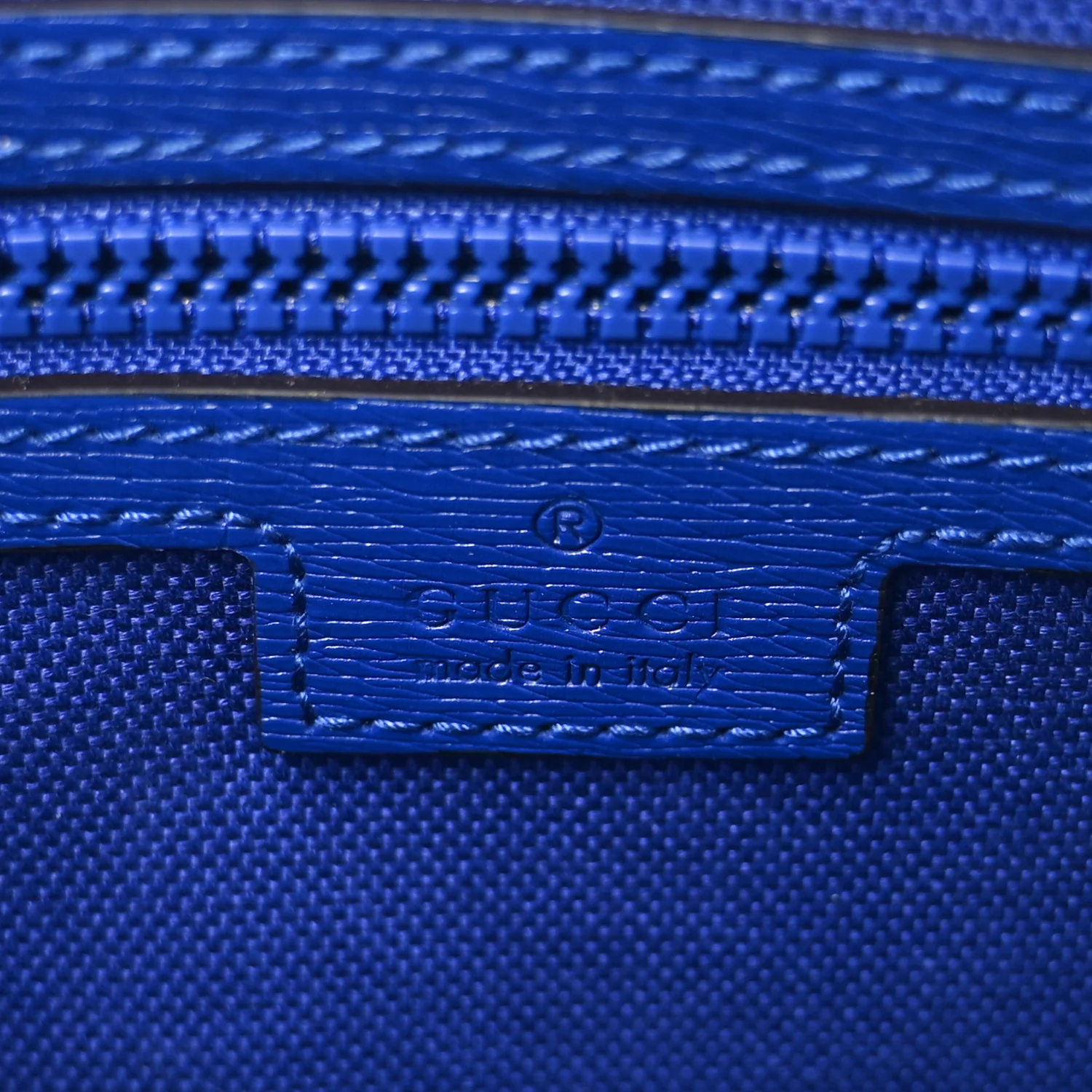 New Shanghai Calfskin Interlocking G Logo Camera Crossbody Bag Cobalt Blue Orange - Top Club