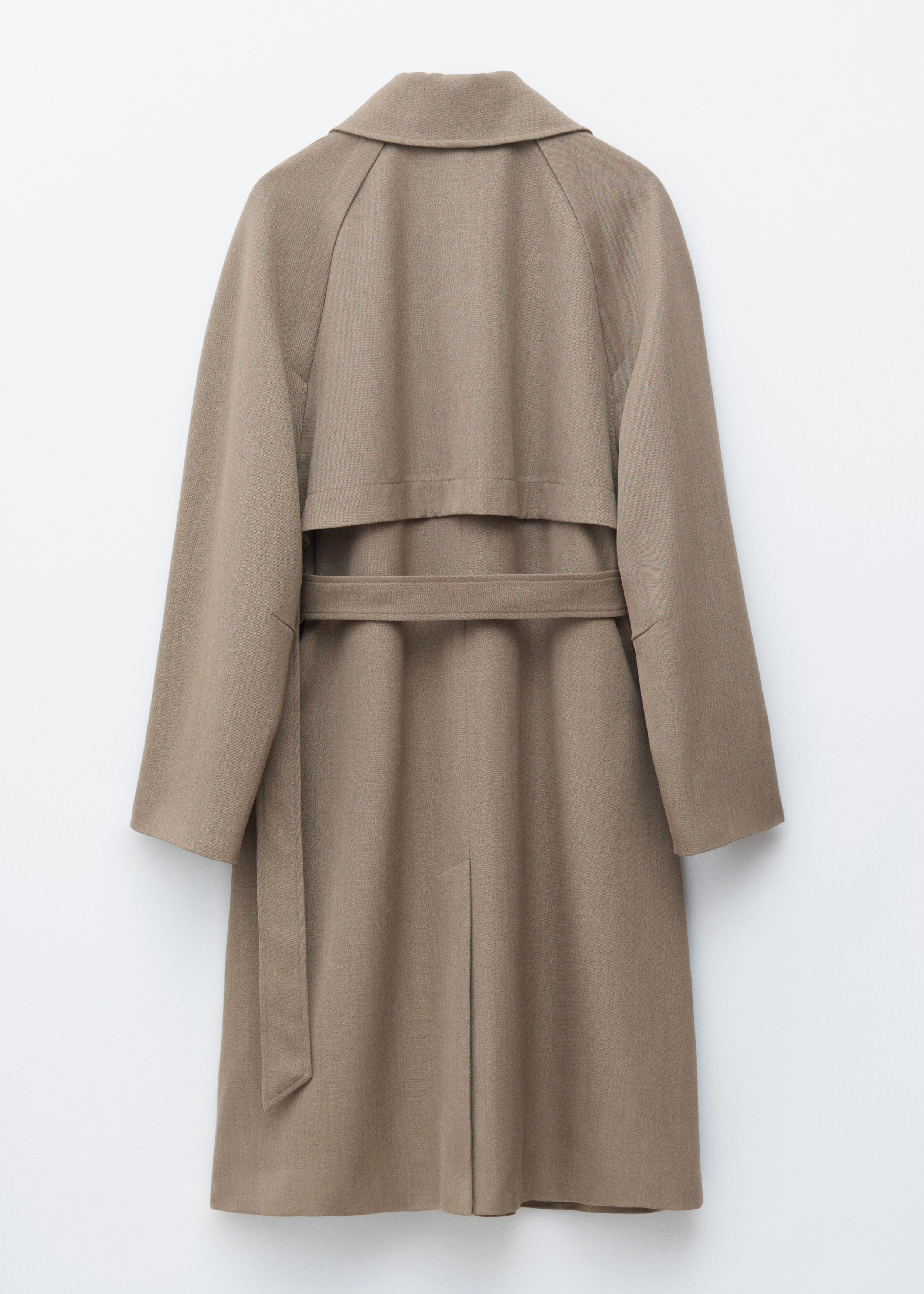 & Other Stories TIE-BELT WOOL TRENCH COAT