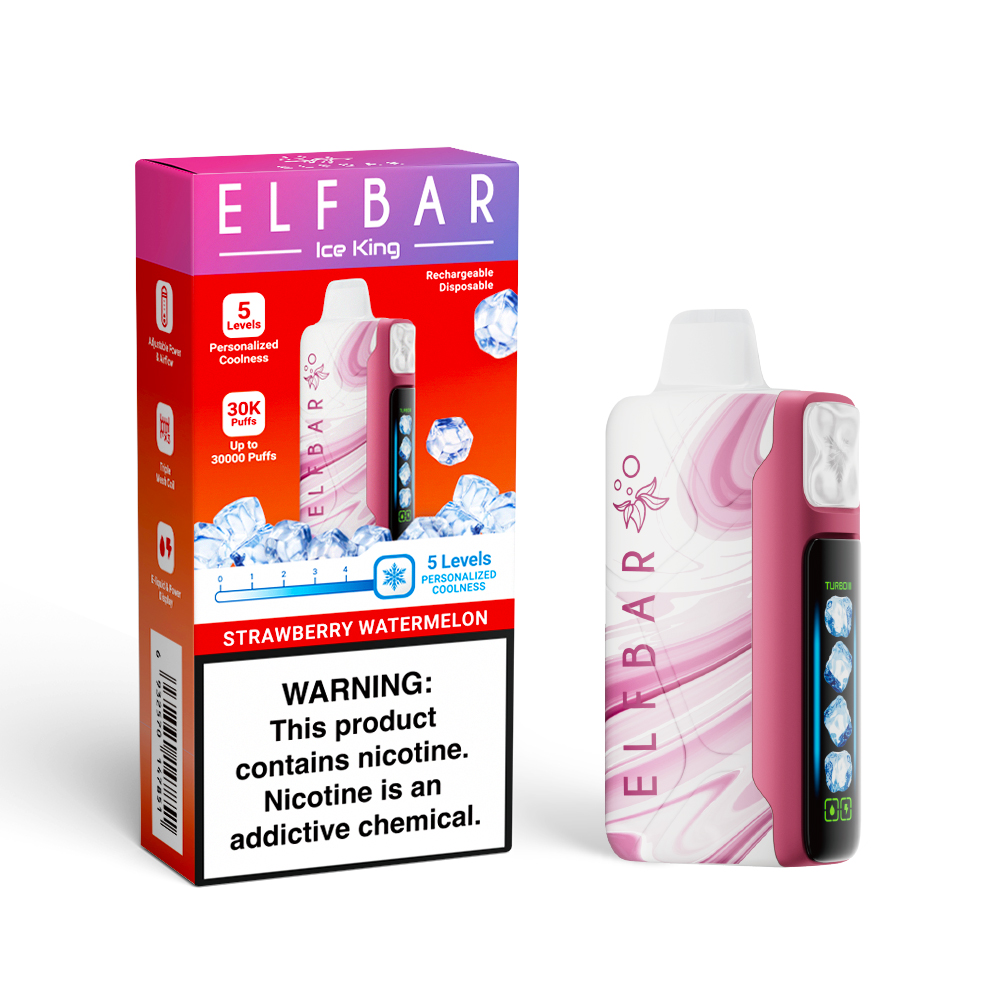ELF BAR ICE KING 30K Rechargeable Disposable Vape (All Flavours)