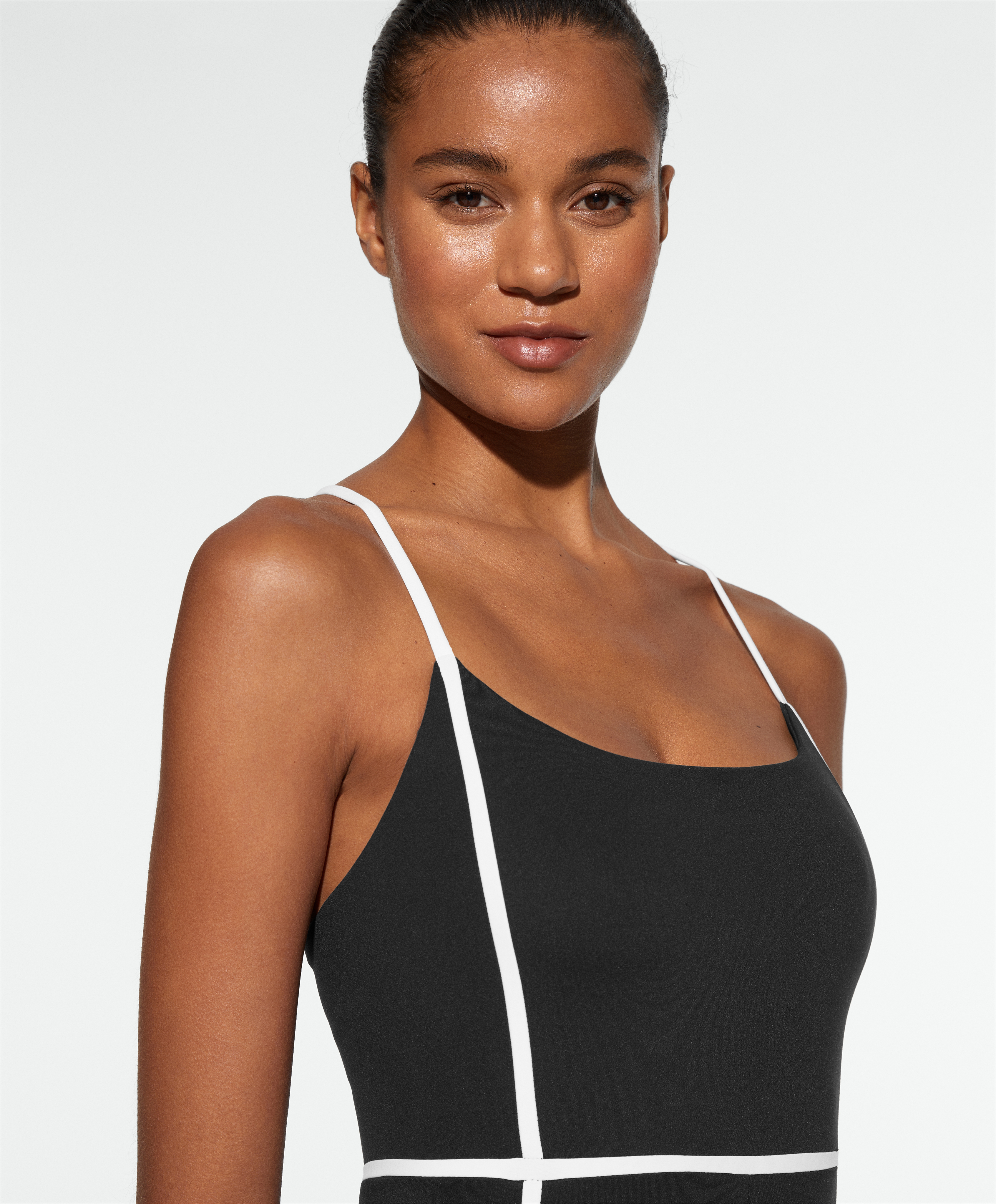 OYSHO Comfortlux piping short jumpsuit