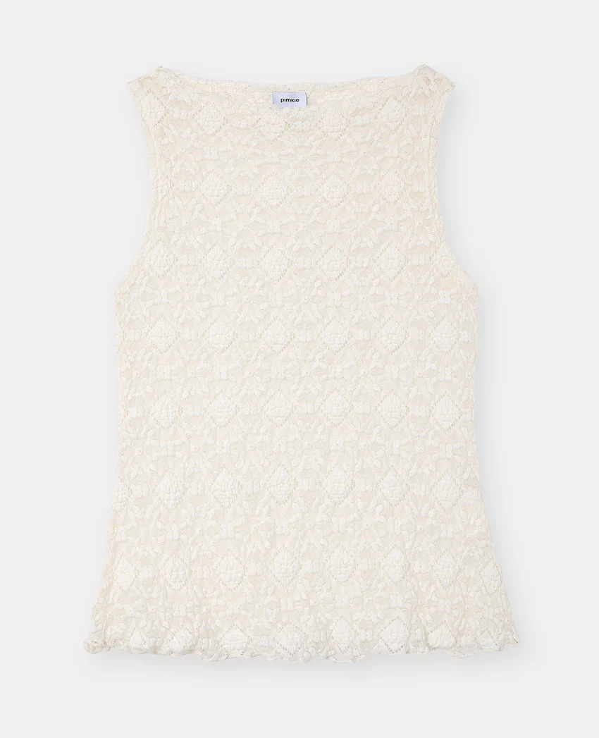 Pimkie Top sans manches en dentelles col bateau