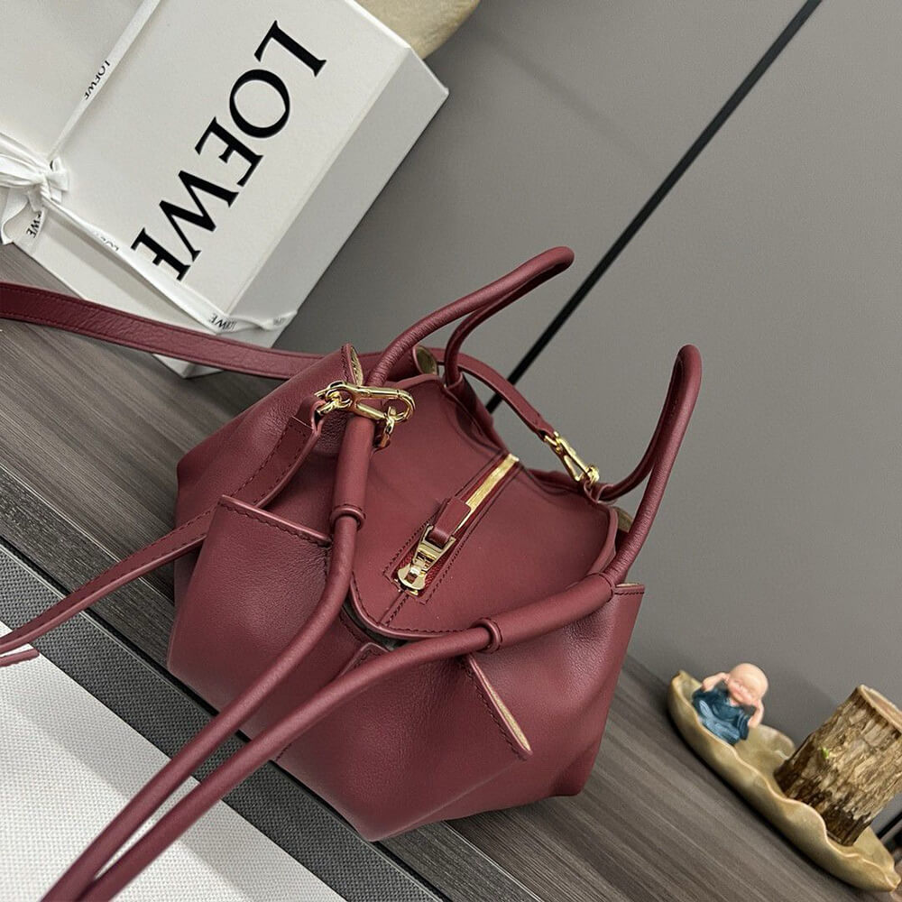 Loewe Small Paseo bag in shiny nappa calfskin(high-end grade) - Top Club