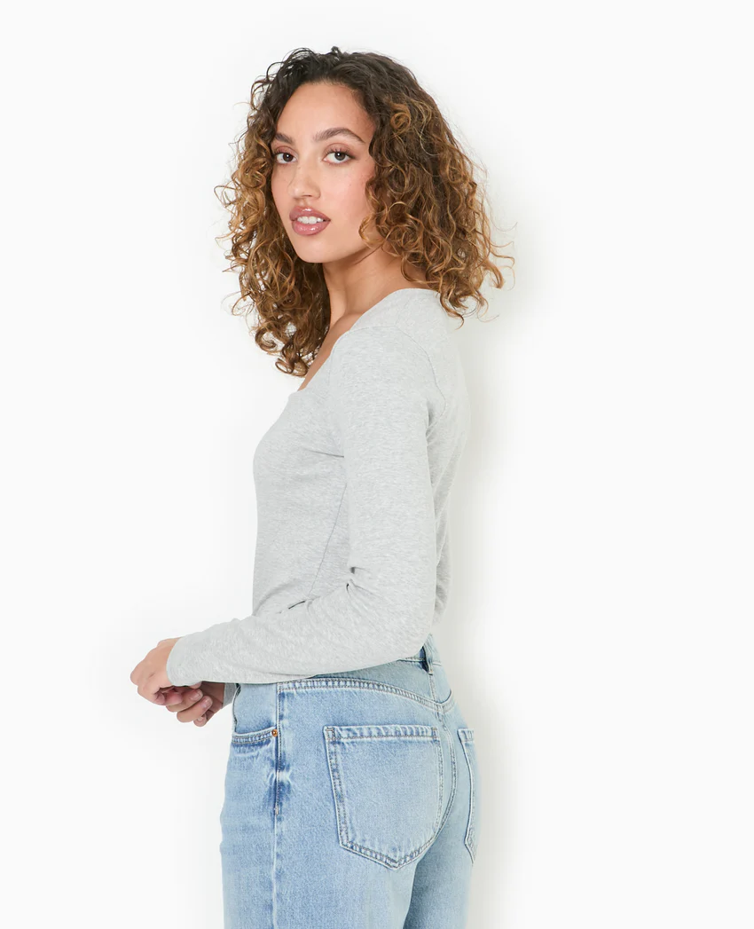 Pimkie Body manches longues encolure carrée