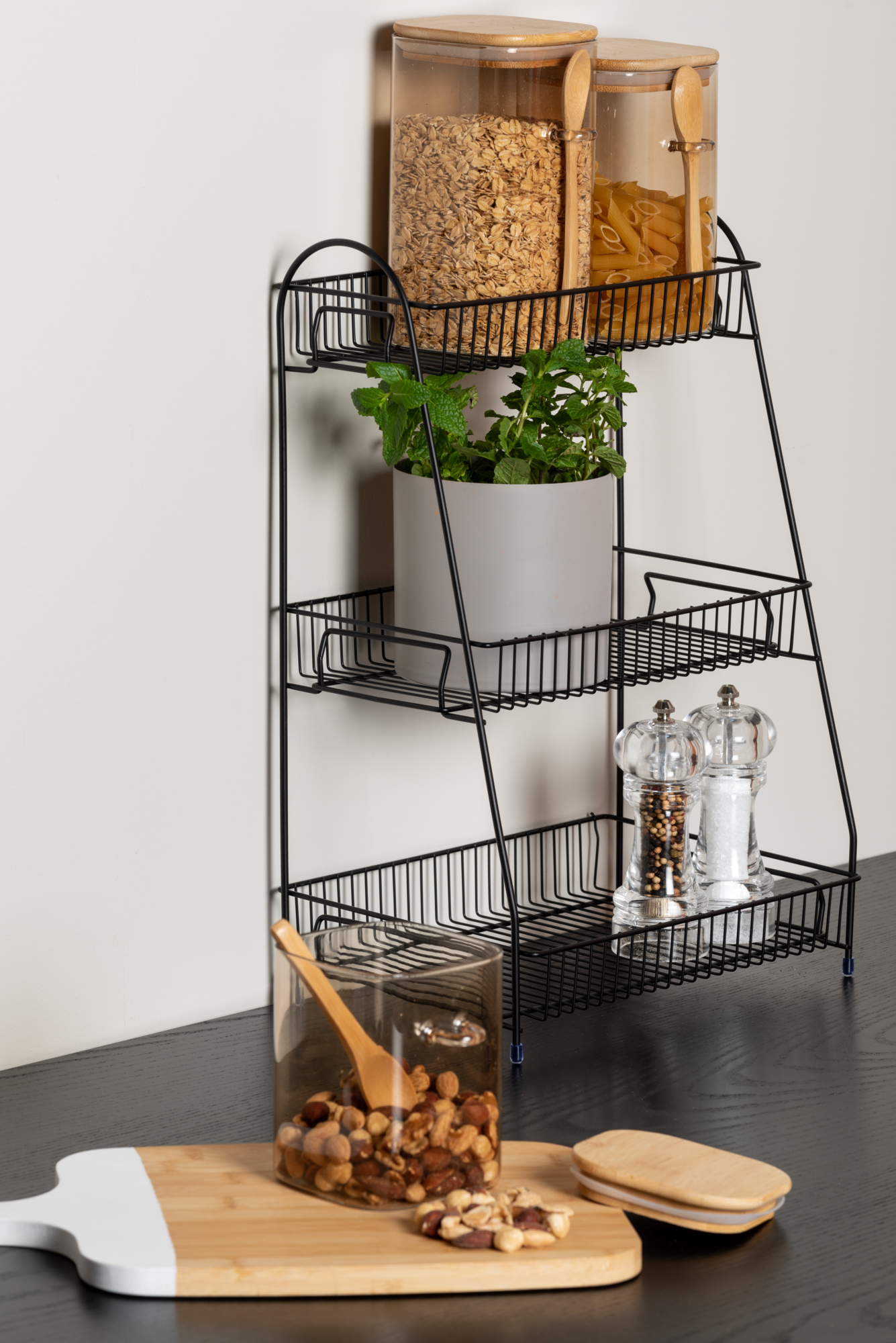 Kitchen rack Tidy large iron gold plated