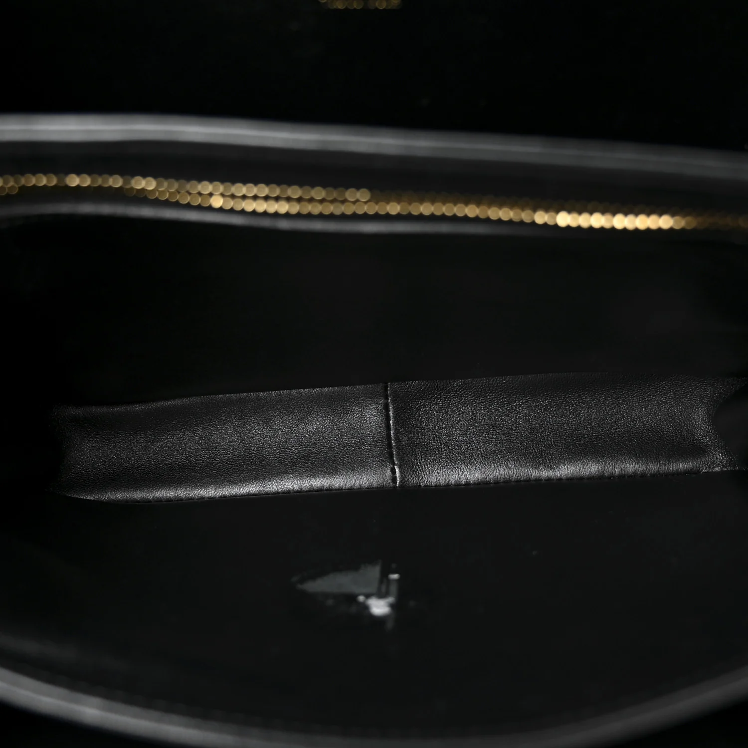 Shiny Calfskin Medium Triomphe Black - Top Club