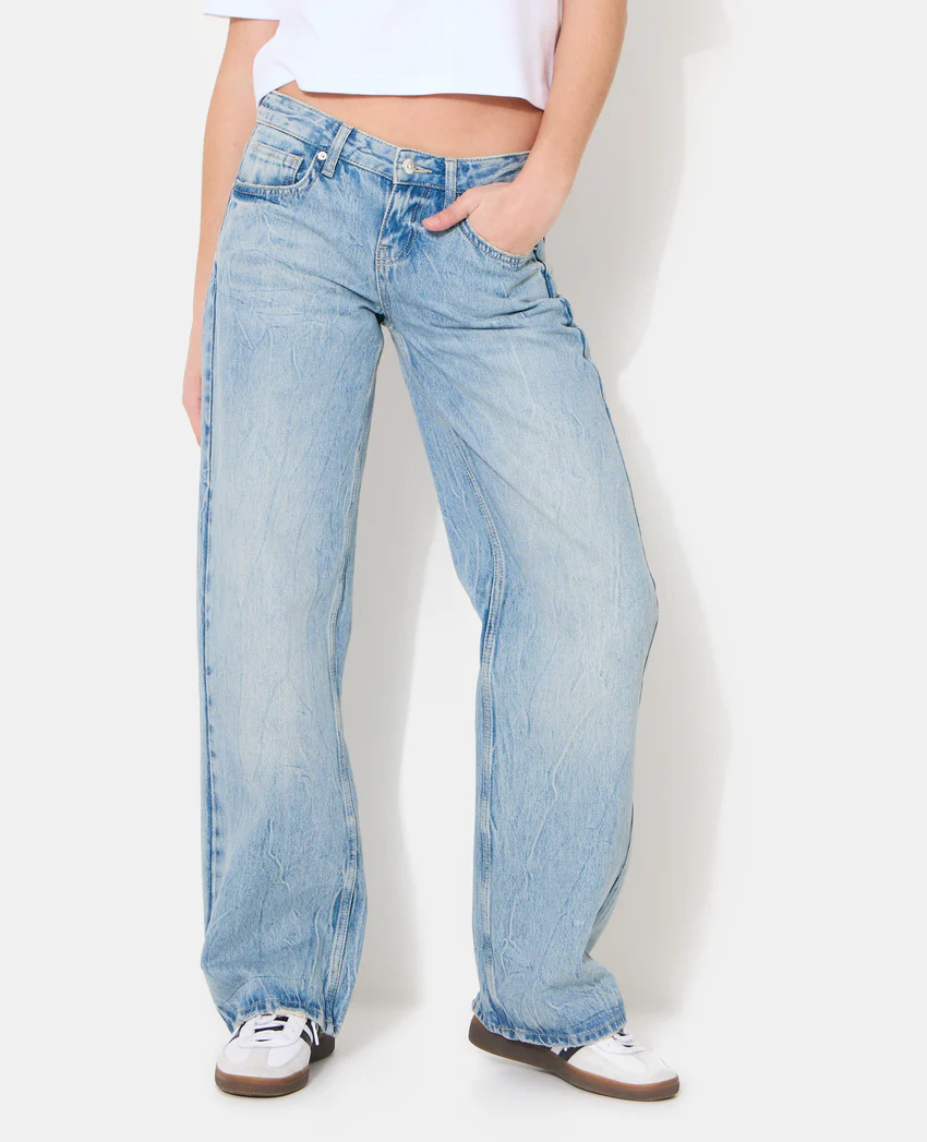 Pimkie Jean straight effet froissé avec étoiles pailletées