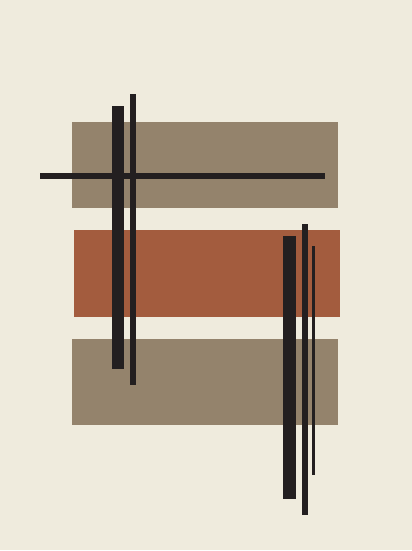 Poster Abstract sand 40 x 50 cm
