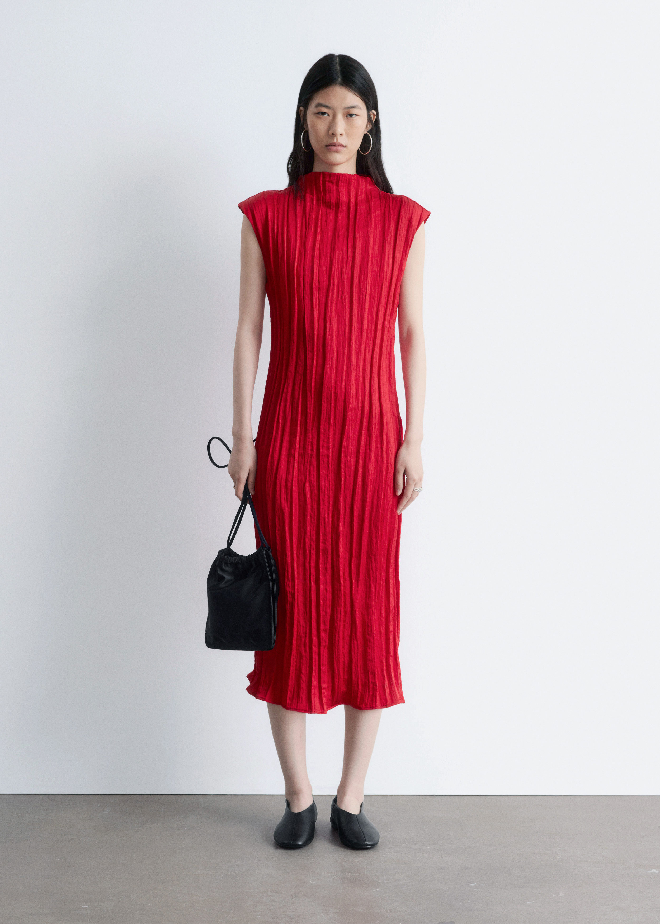 & Other Stories CRÊPE MIDI DRESS