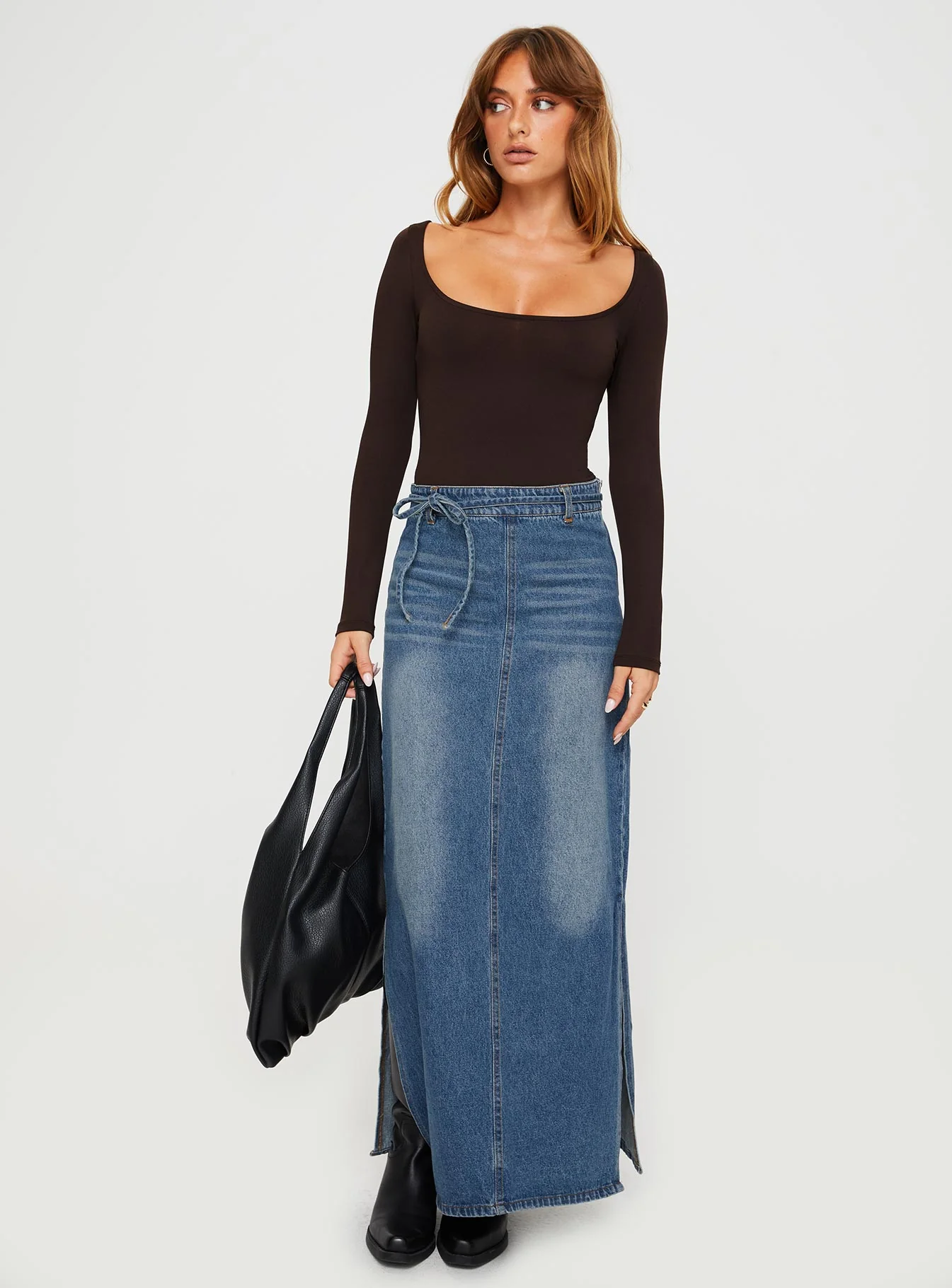 Ellery Bodysuit Brown Tall