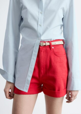 & Other Stories HIGH-WAIST DENIM SHORTS