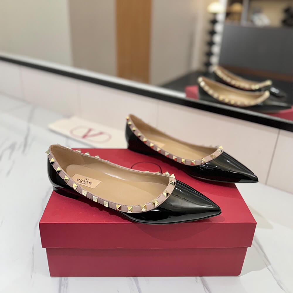 VALENTINO ROCKSTUD BALLET FLAT - Top Club