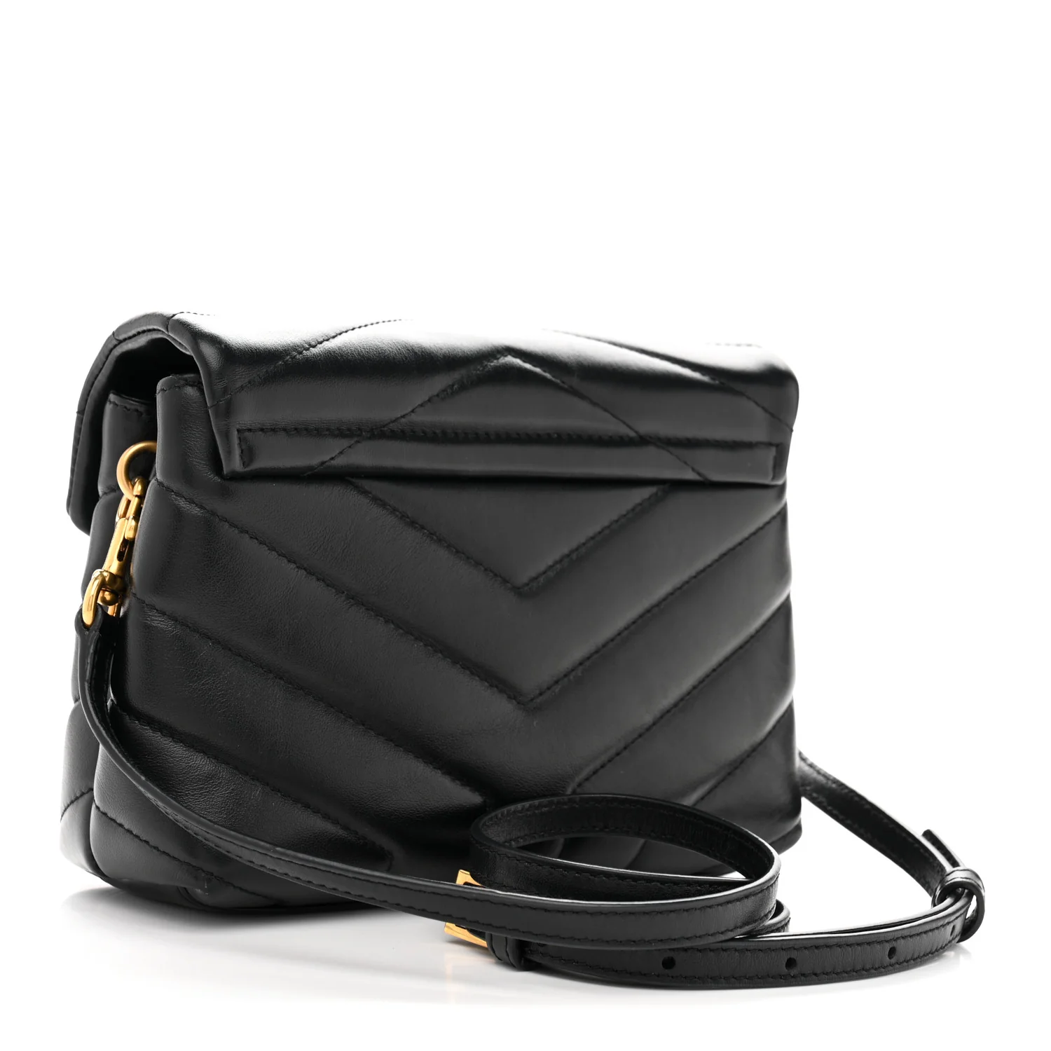 Calfskin Y Quilted Monogram Toy Loulou Crossbody Bag Black - Top Club