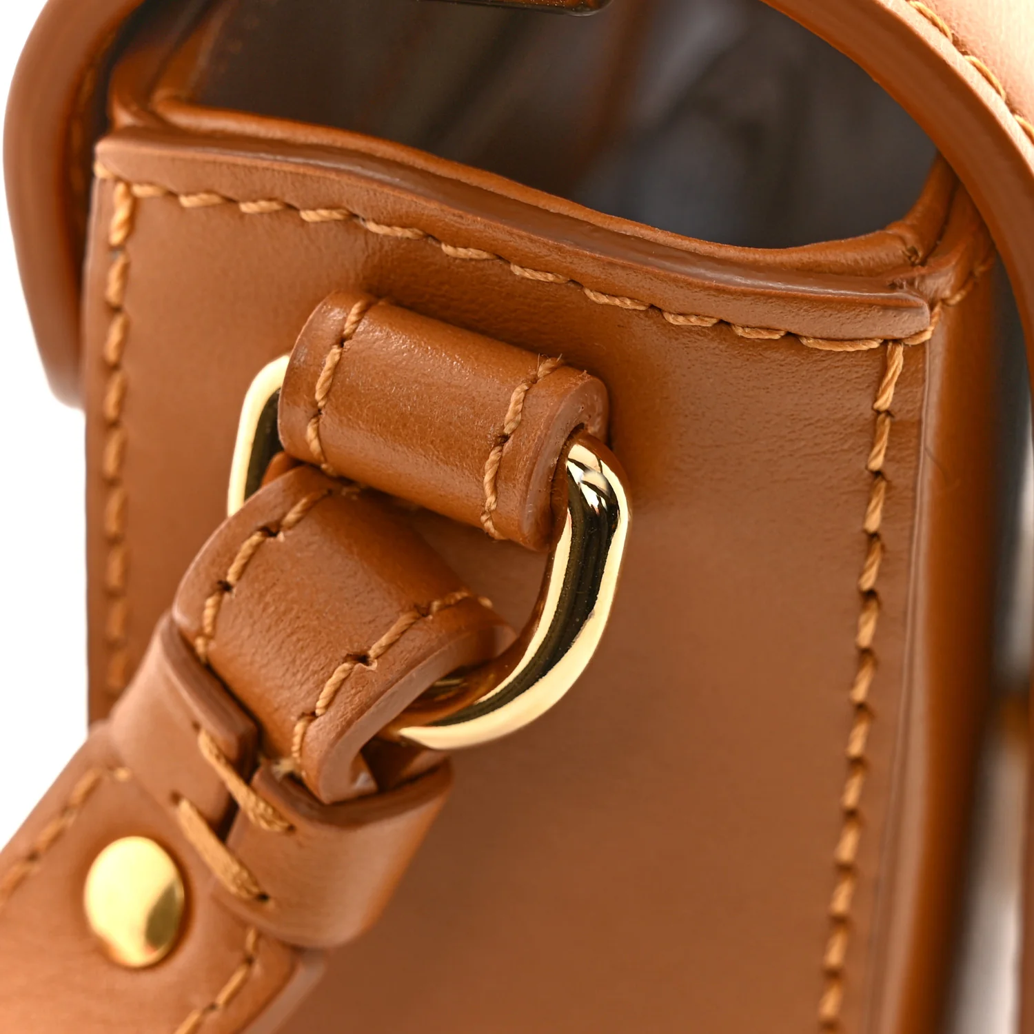 Calfskin Mini C Double Carry Autumnal Brown - Top Club