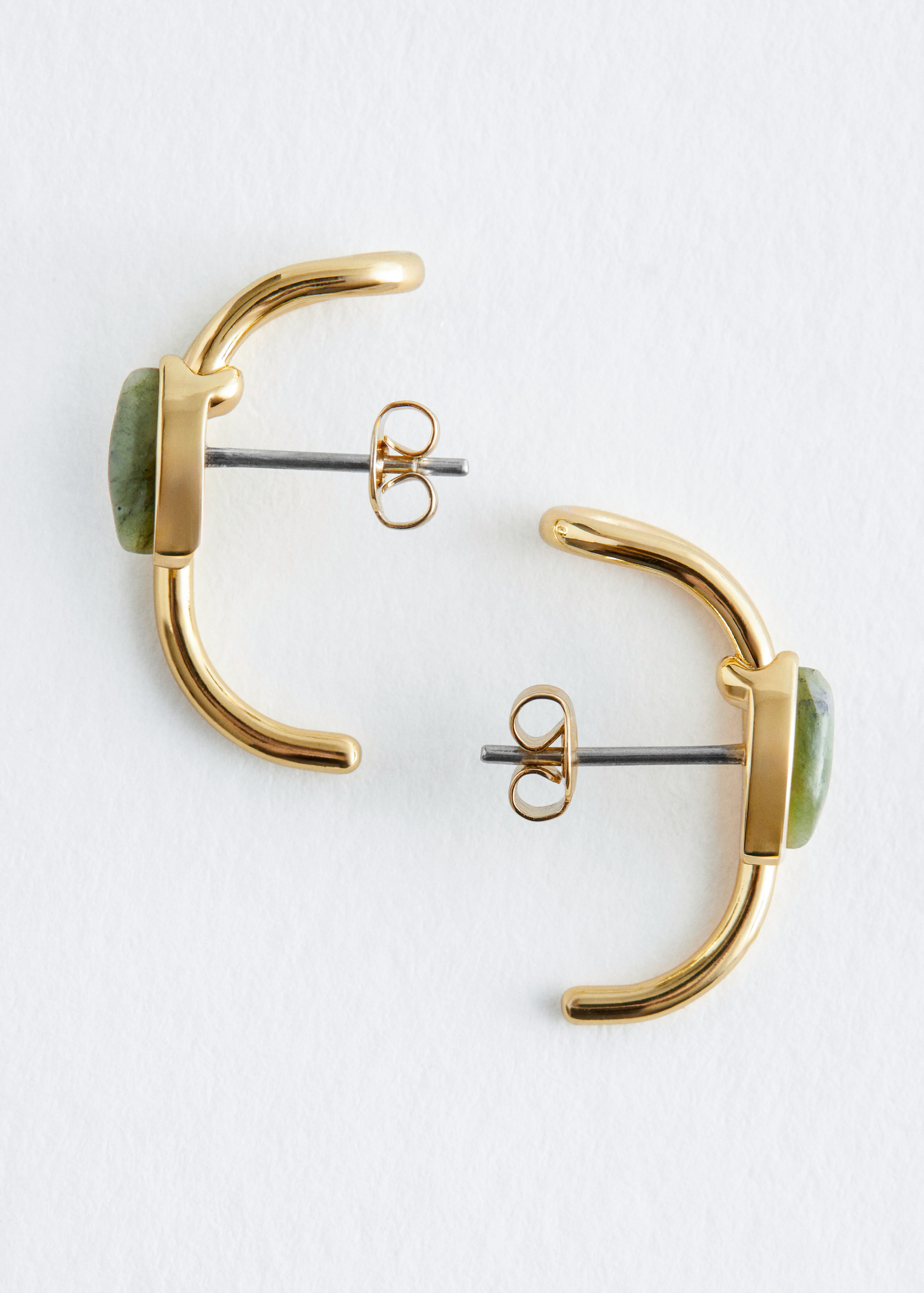 & Other Stories EAR-CUFF-DETAIL STUD EARRINGS