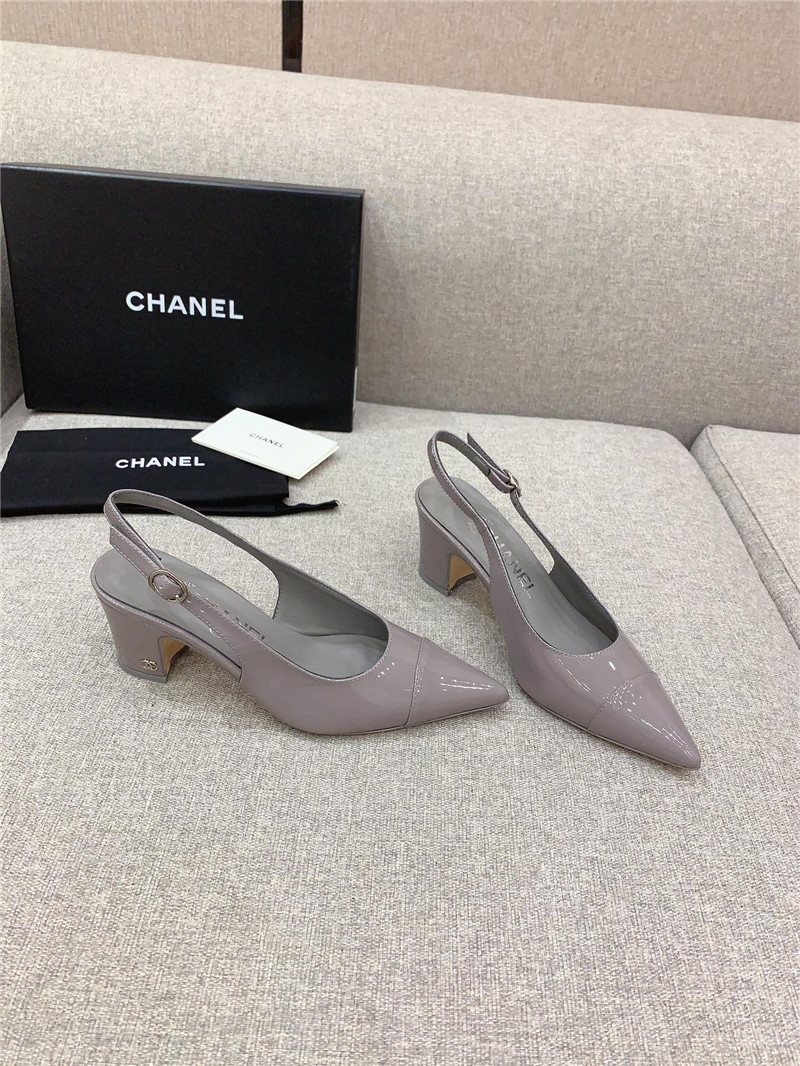 chanel classic sling back thick heel sandals - Sneaker Replica Workshop