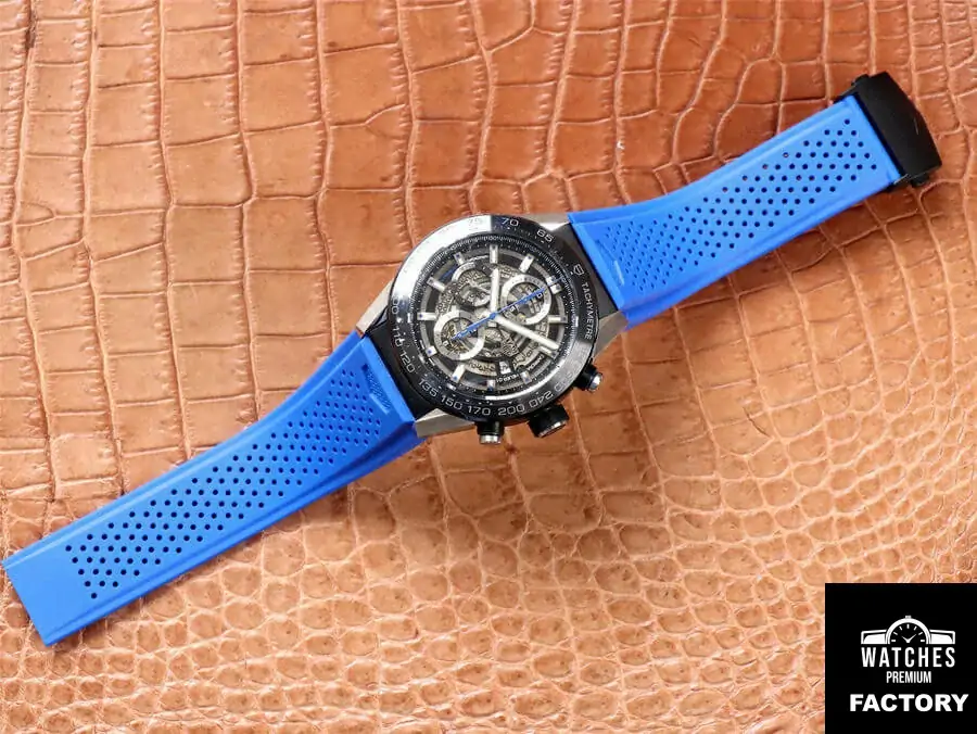 TAG Heuer Carrera CAR2A1T.FT6052 XF Factory Blue Strap