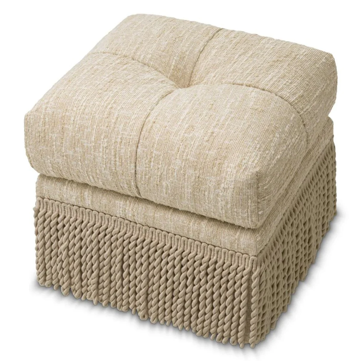 Luxury stool cream 53 x 53 x H. 47 cm - living room & hotel stool