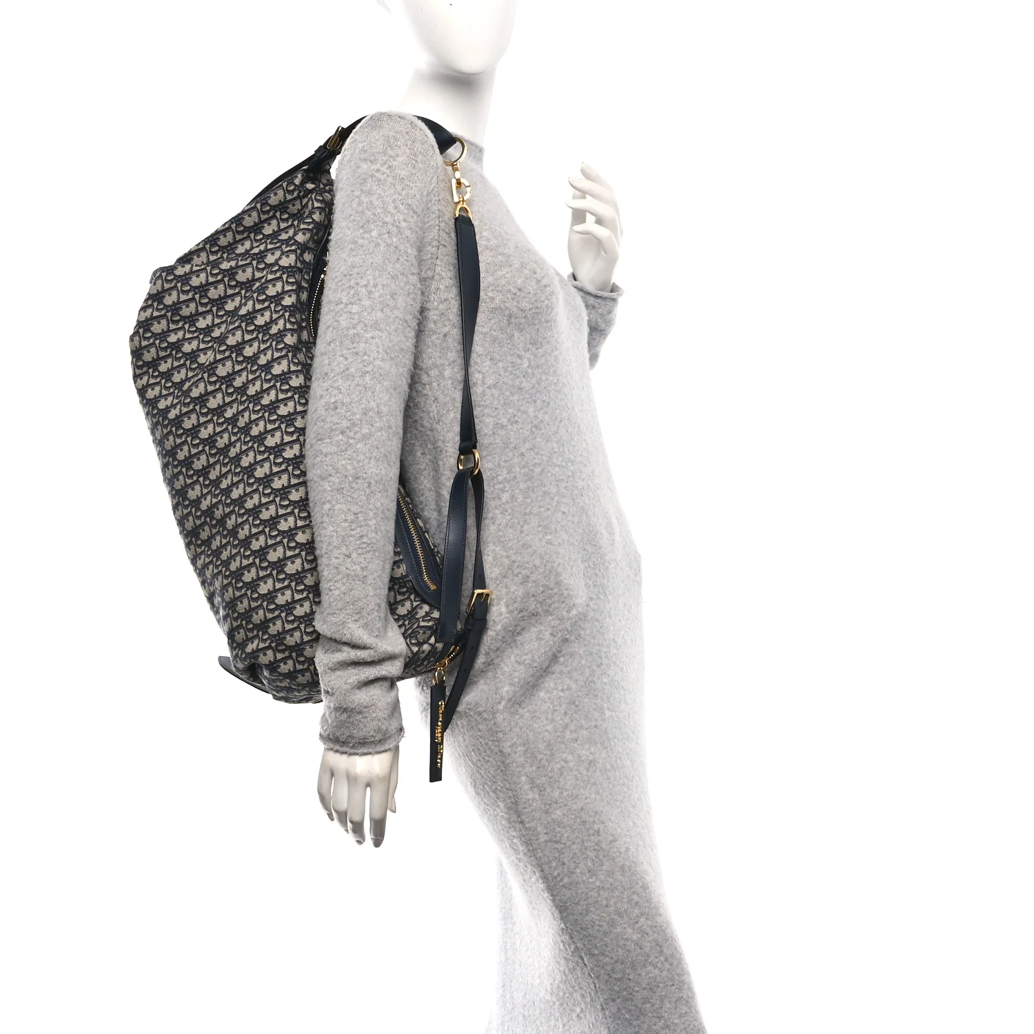 Oblique Large D-Journey Bag Blue