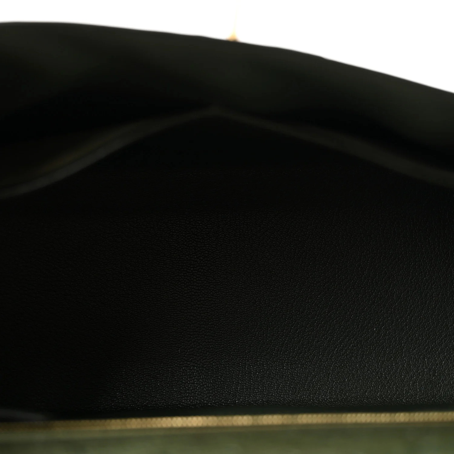 Ostrich Kelly Sellier 32 Vert Olive - Top Club