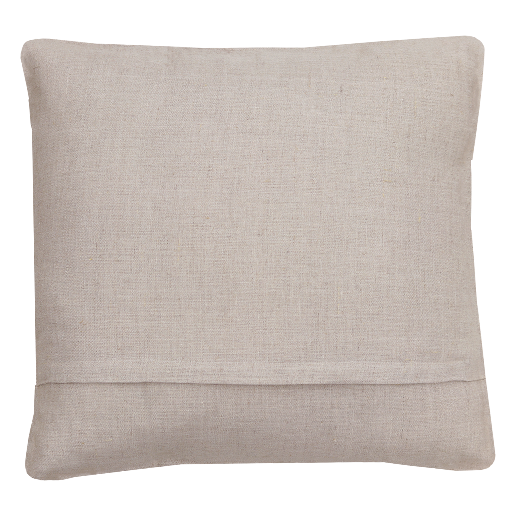 Sierkussen linnen streep olijf zand 45x45 cm