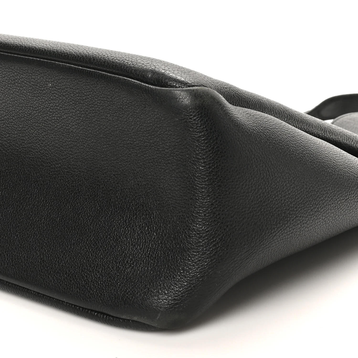 Vitello Daino Soft Large Dynamique Tote Black - Top Club