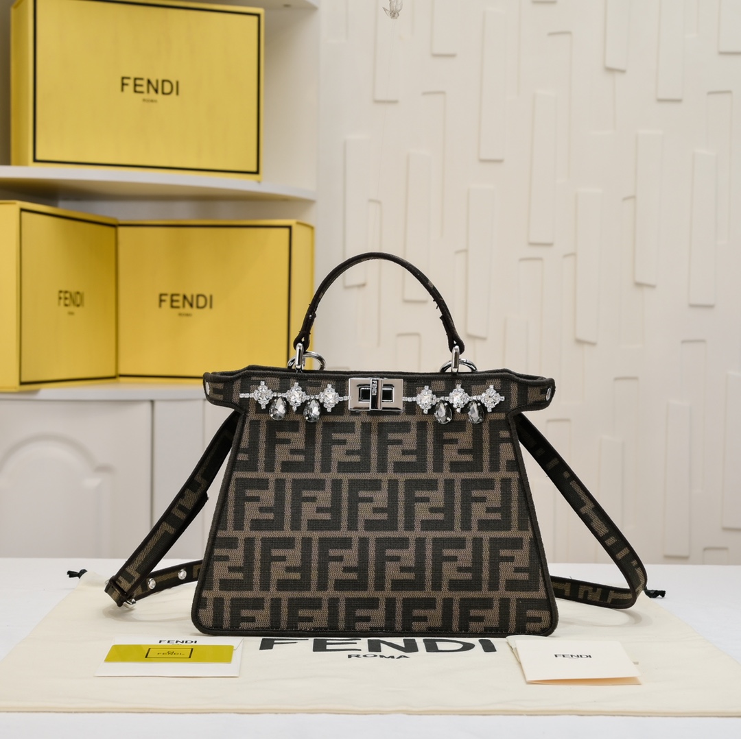 Fen Peekaboo ISeeU Petite diamond tote bag - Top Club