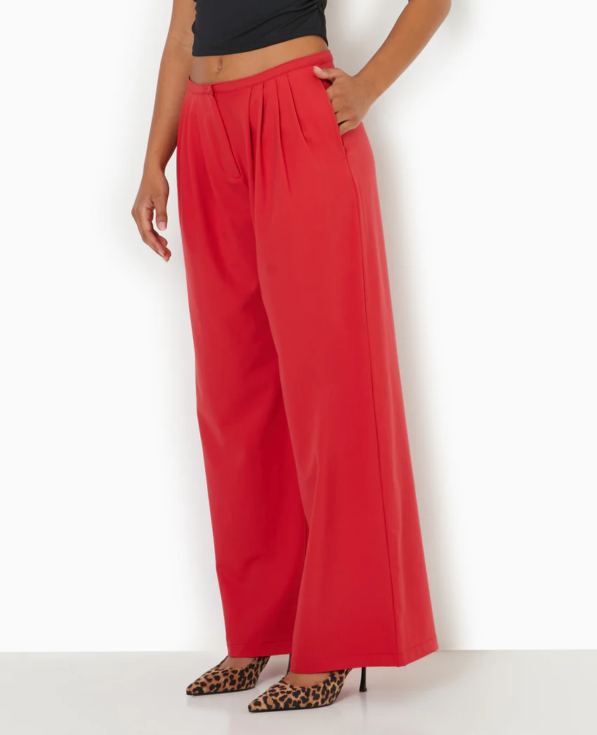 Pimkie Pantalon large et droit avec pinces